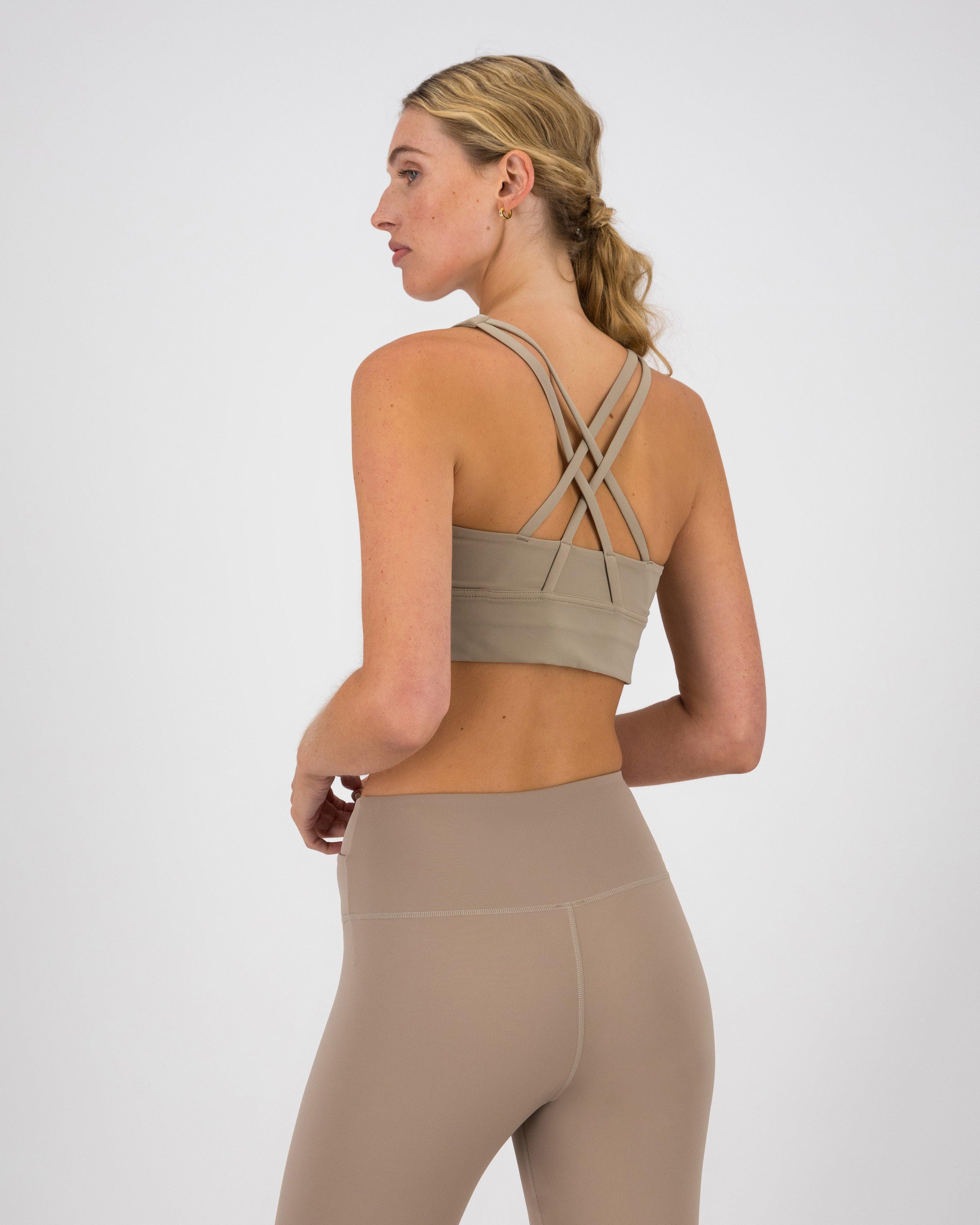 Shanti Crop Bra Top -  Light Khaki