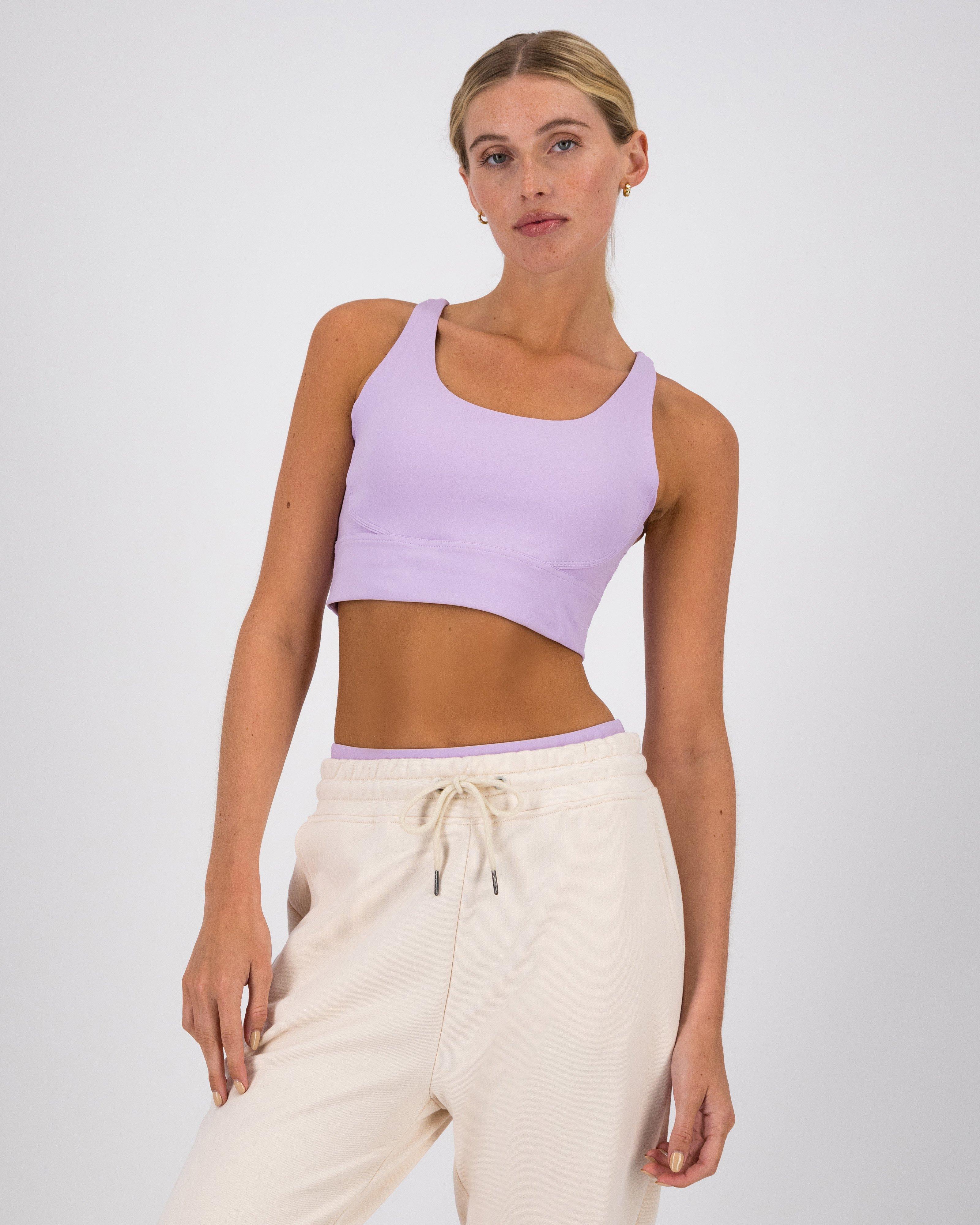 Shanti Crop Bra Top -  Light Lilac