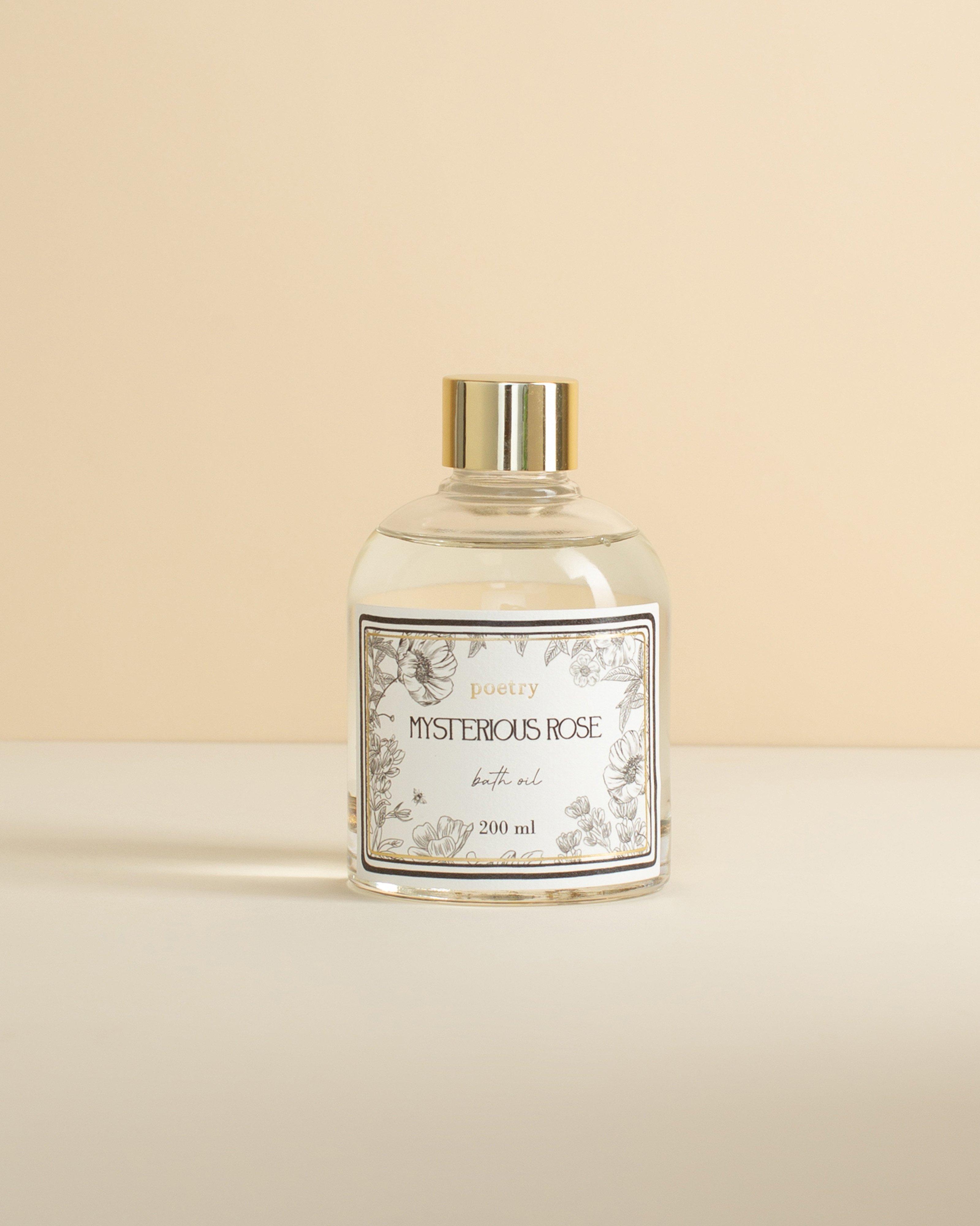 Mysterious Rose Body Bath Oil with Gold Flakes -  No Colour