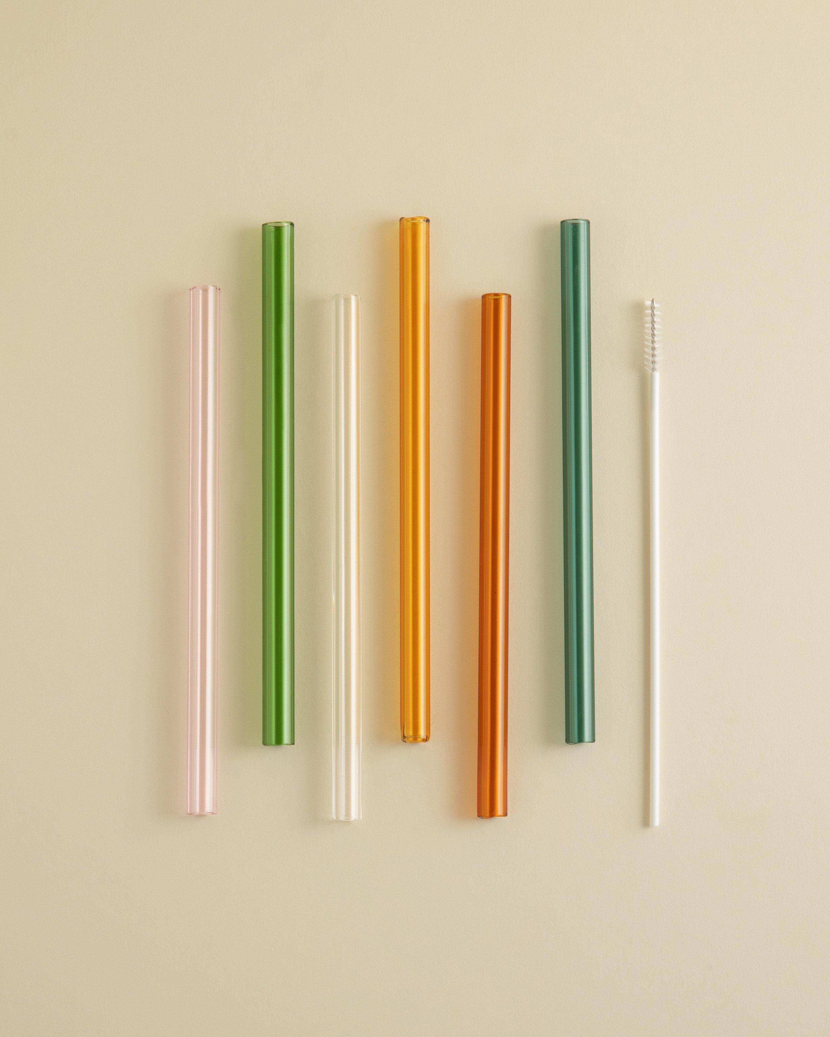 Cocktail Glass Straws Pack -  Assorted