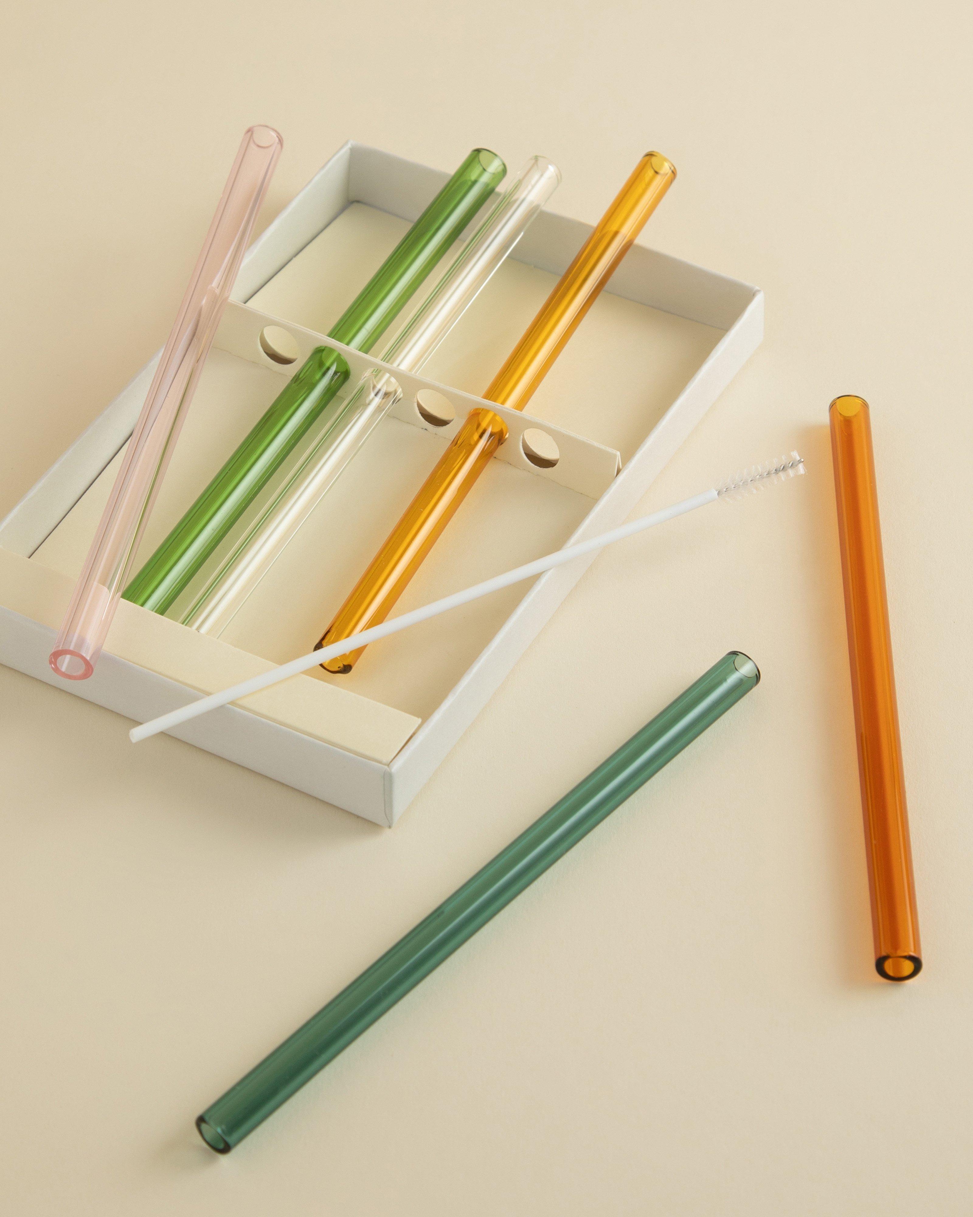 Cocktail Glass Straws Pack -  Assorted