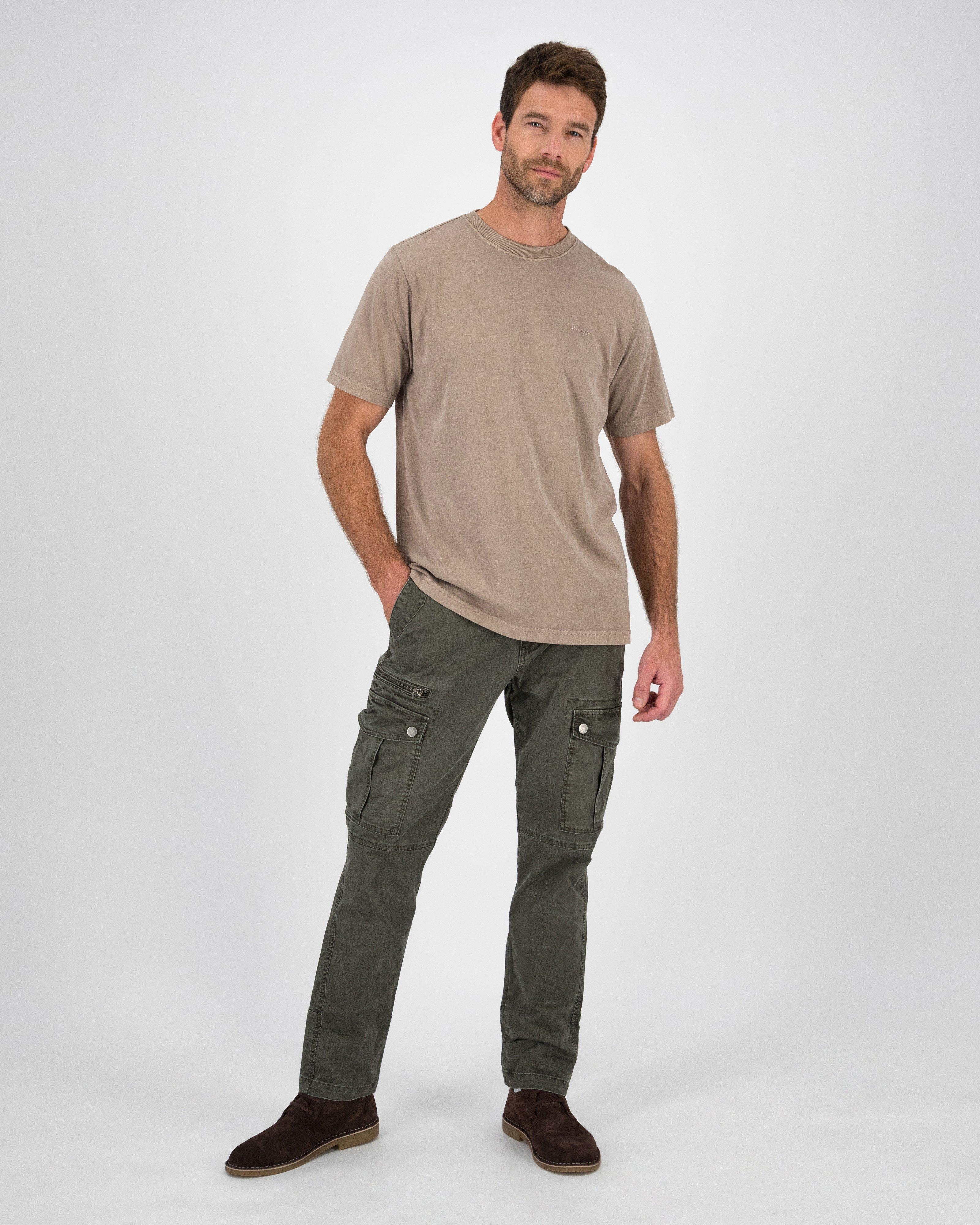 K-Way Elements Men’s Washed Workwear T-shirt -  Taupe