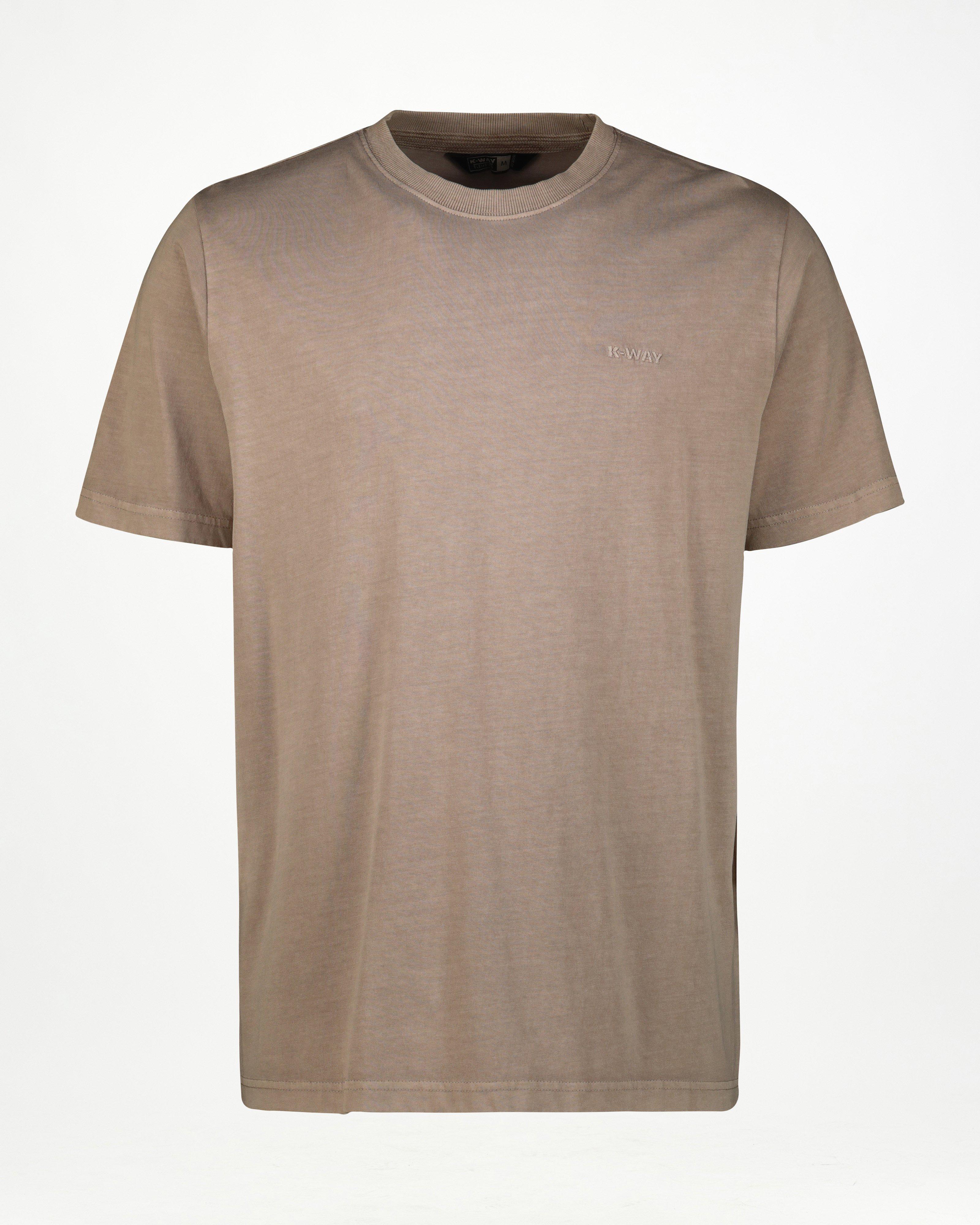 K-Way Elements Men’s Washed Workwear T-shirt -  Taupe