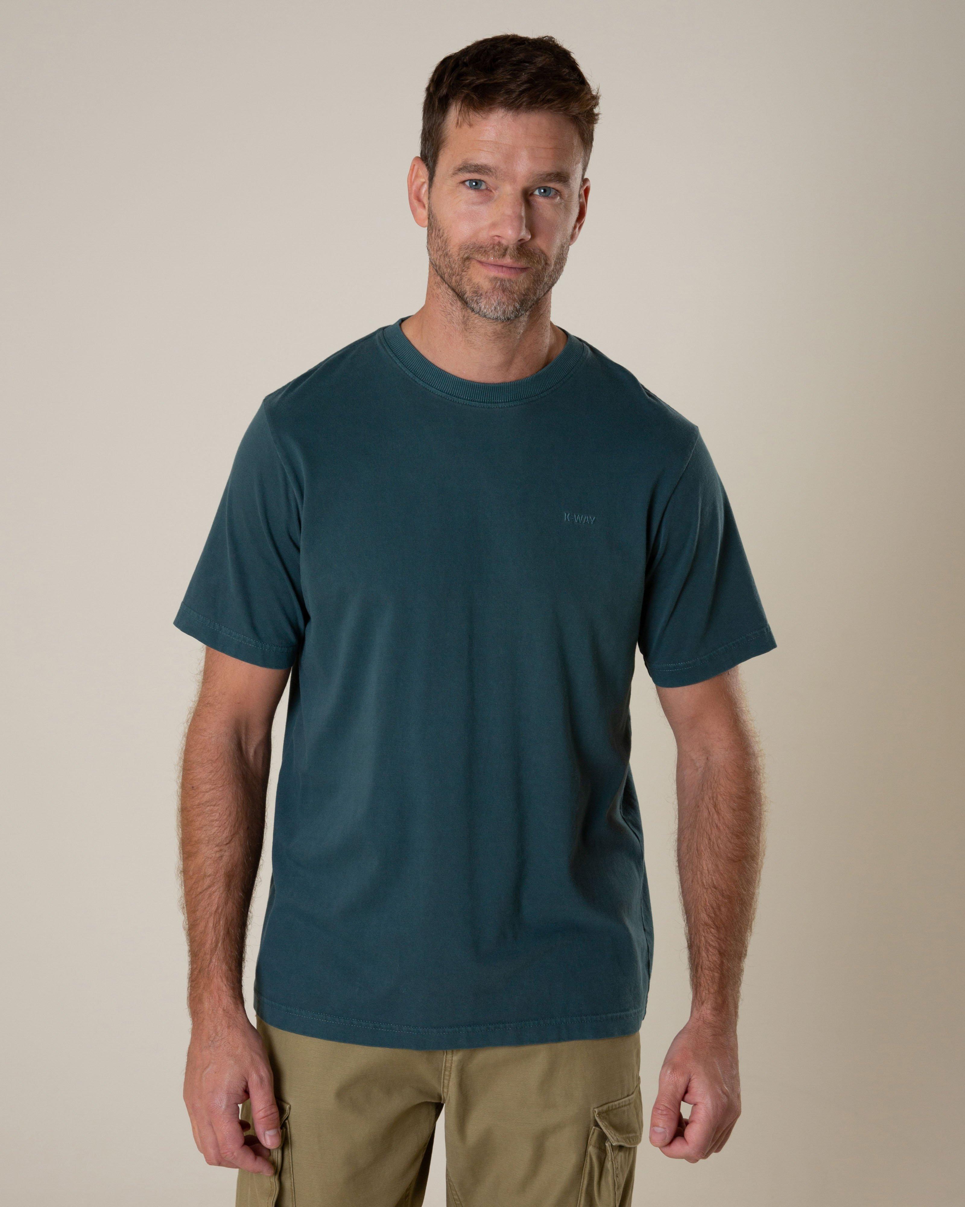 K-Way Elements Men’s Washed Workwear T-shirt -  Dark Green