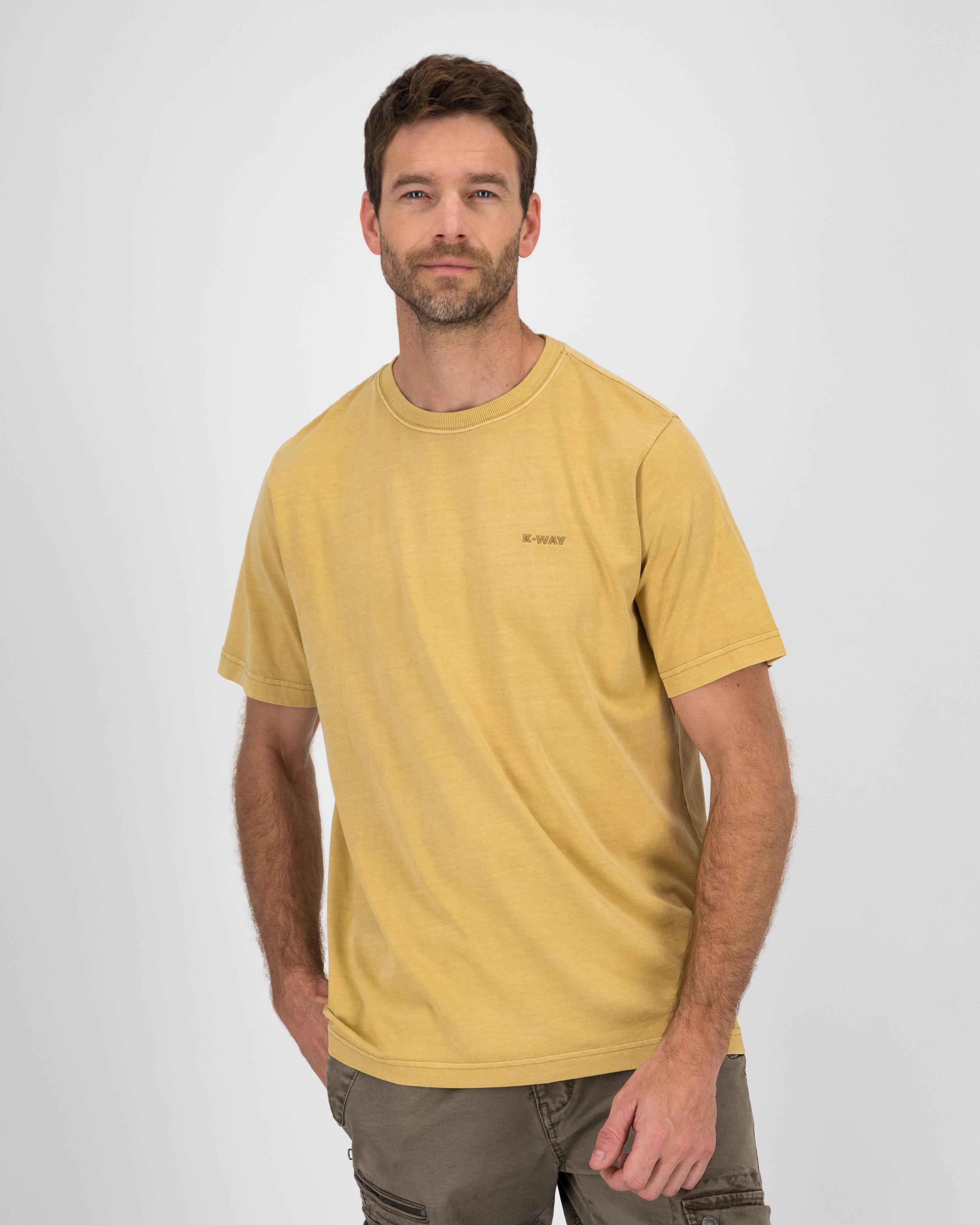 K-Way Elements Men’s Washed Workwear T-shirt -  Ochre