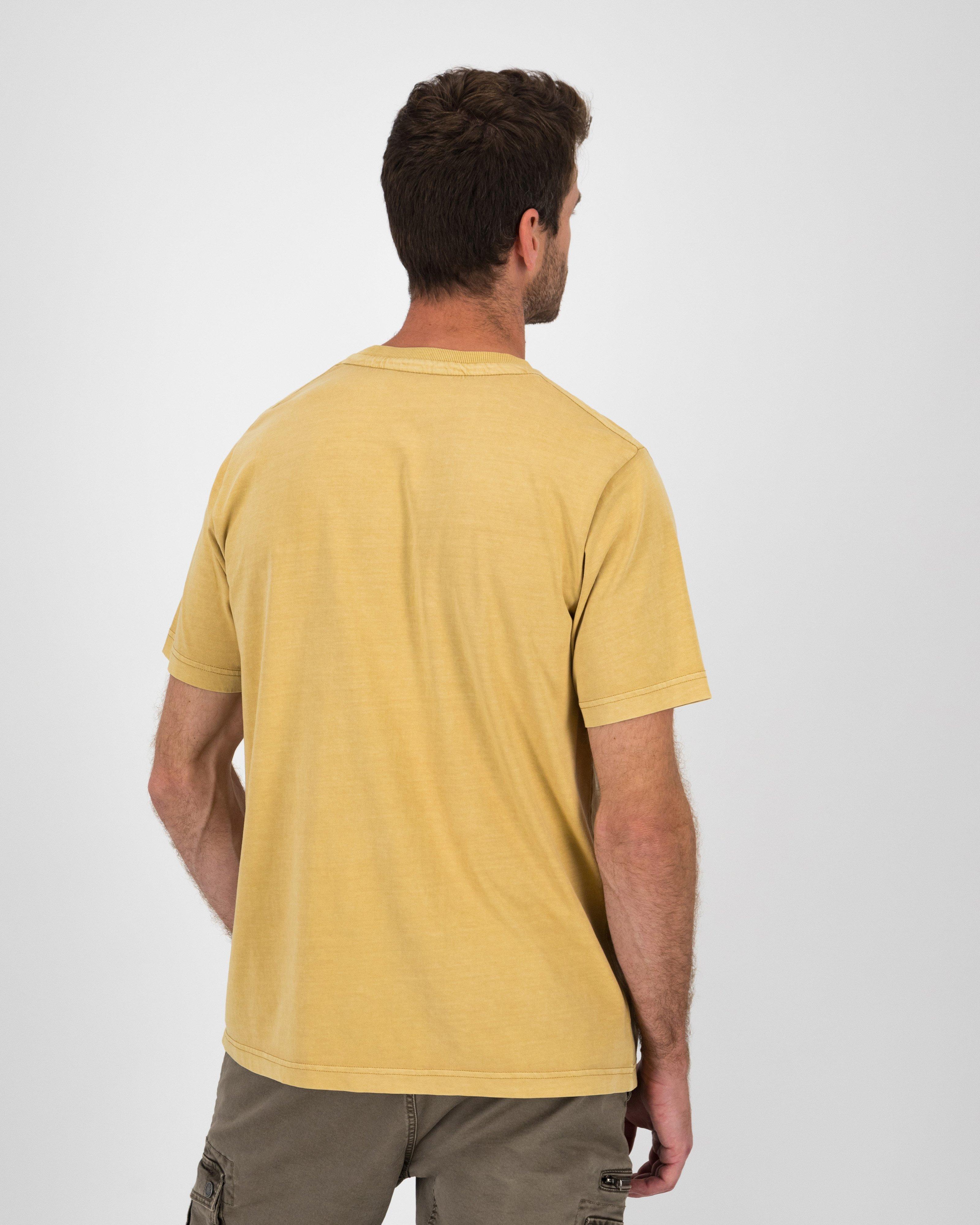 K-Way Elements Men’s Washed Workwear T-shirt -  Ochre