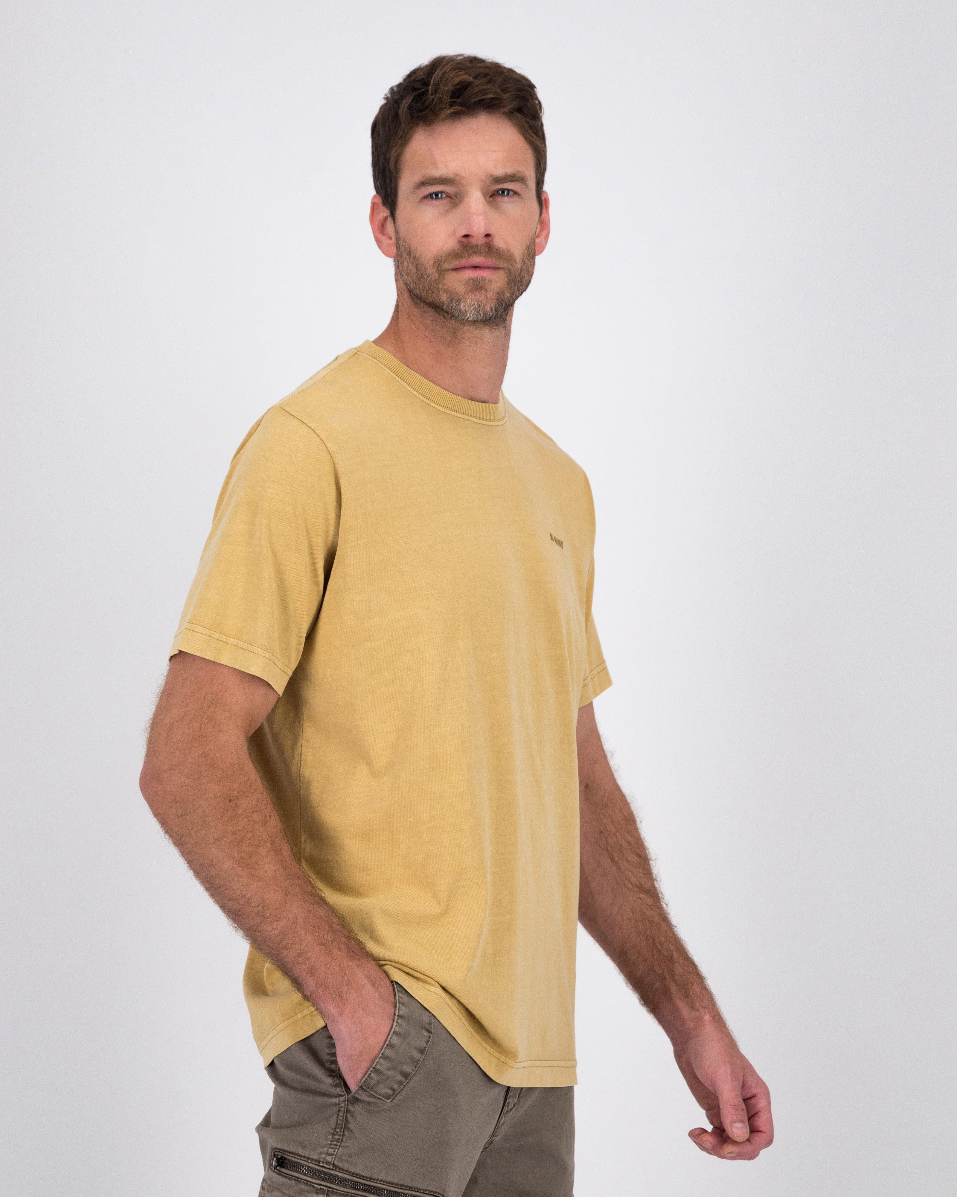 K-Way Elements Men’s Washed Workwear T-shirt -  Ochre