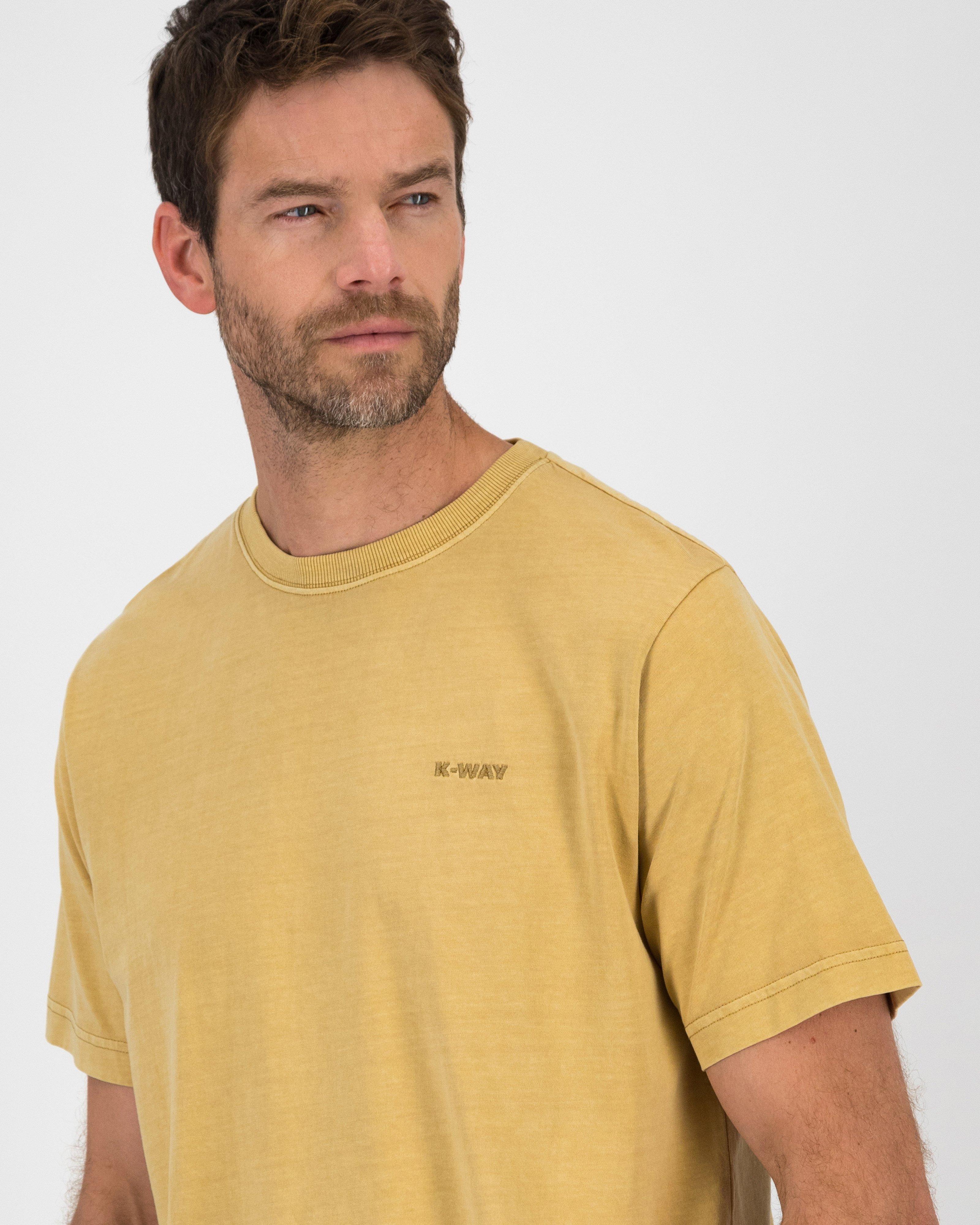 K-Way Elements Men’s Washed Workwear T-shirt -  Ochre