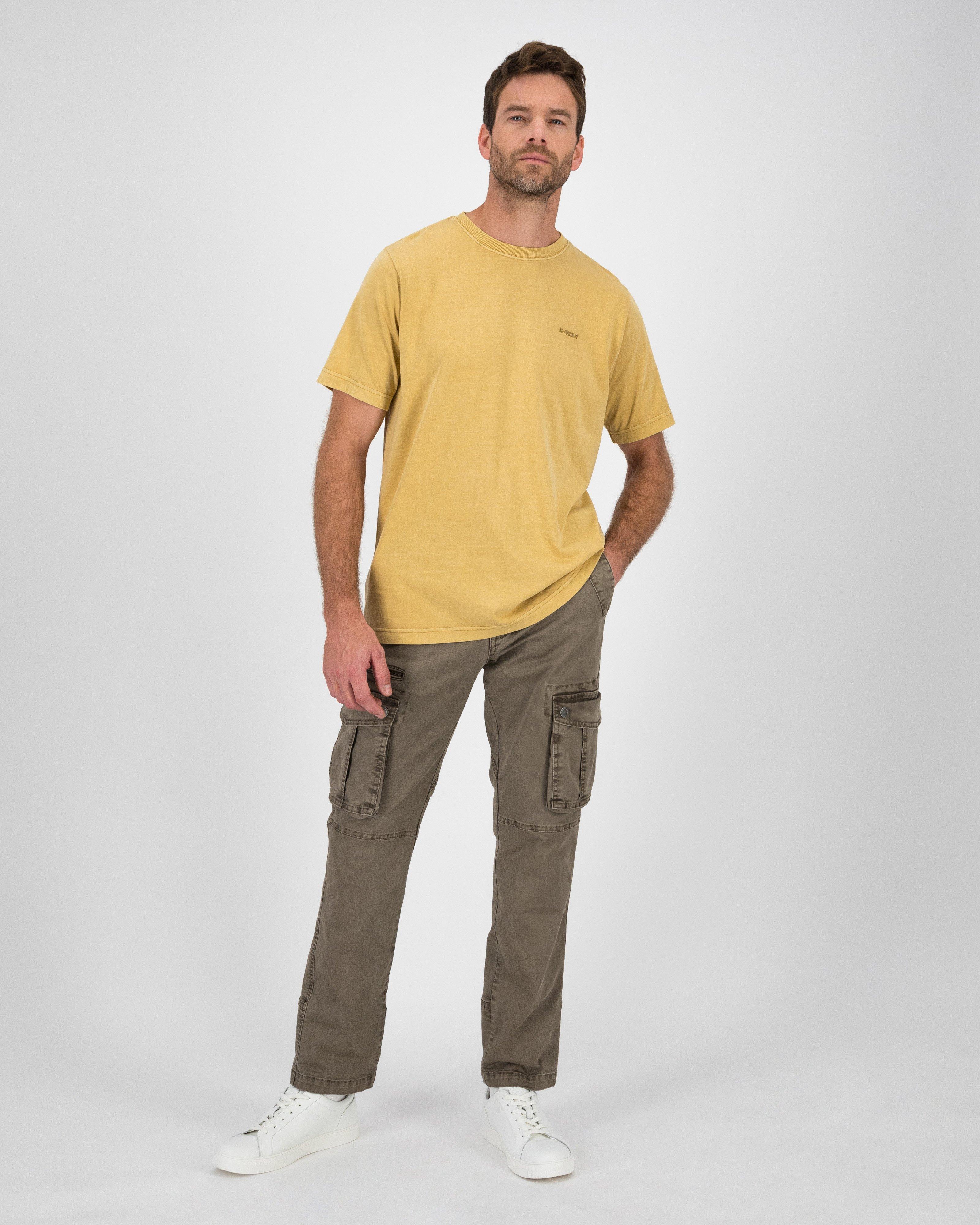 K-Way Elements Men’s Washed Workwear T-shirt -  Ochre