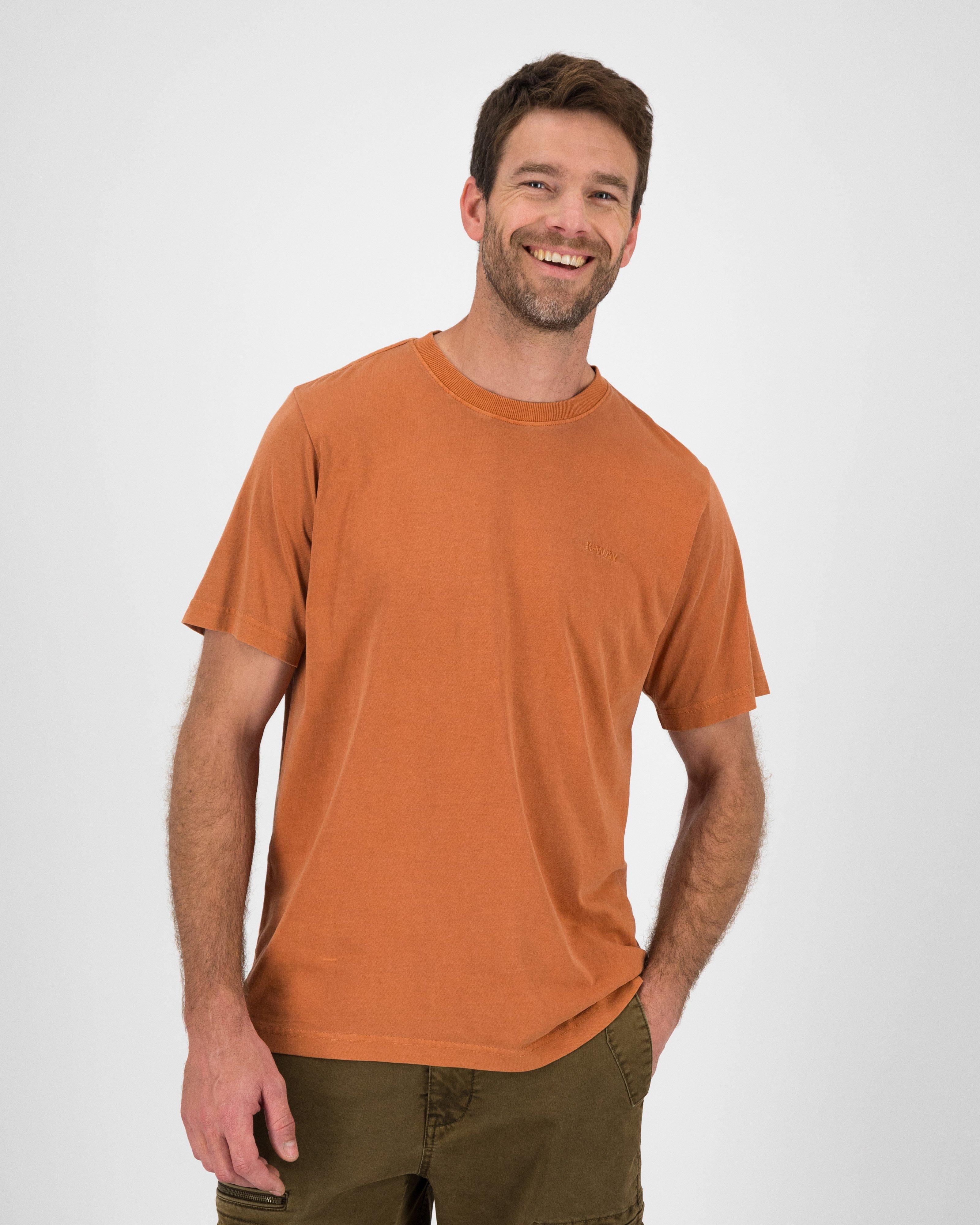 K-Way Elements Men’s Washed Workwear T-shirt -  Orange