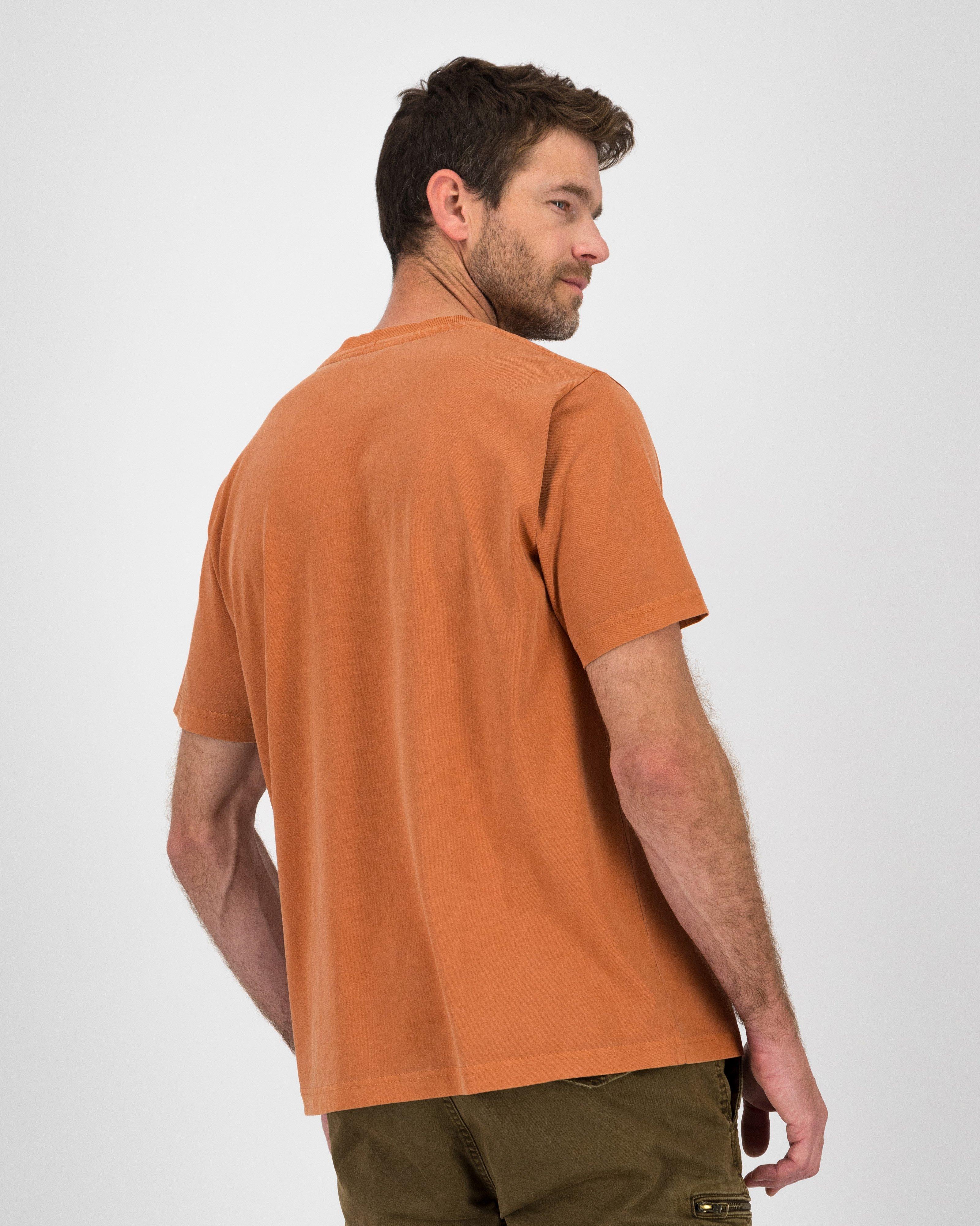 K-Way Elements Men’s Washed Workwear T-shirt -  Orange