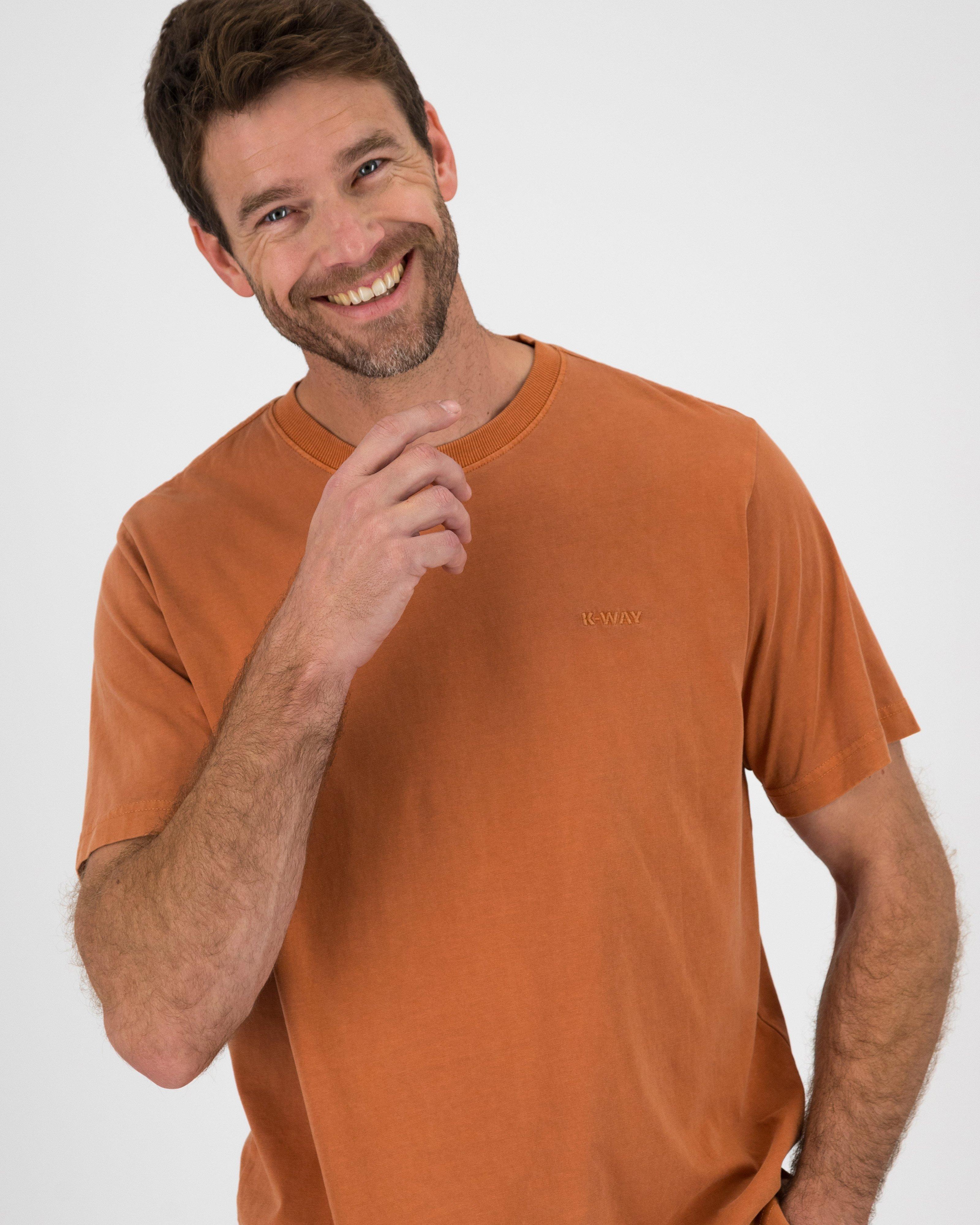 K-Way Elements Men’s Washed Workwear T-shirt -  Orange