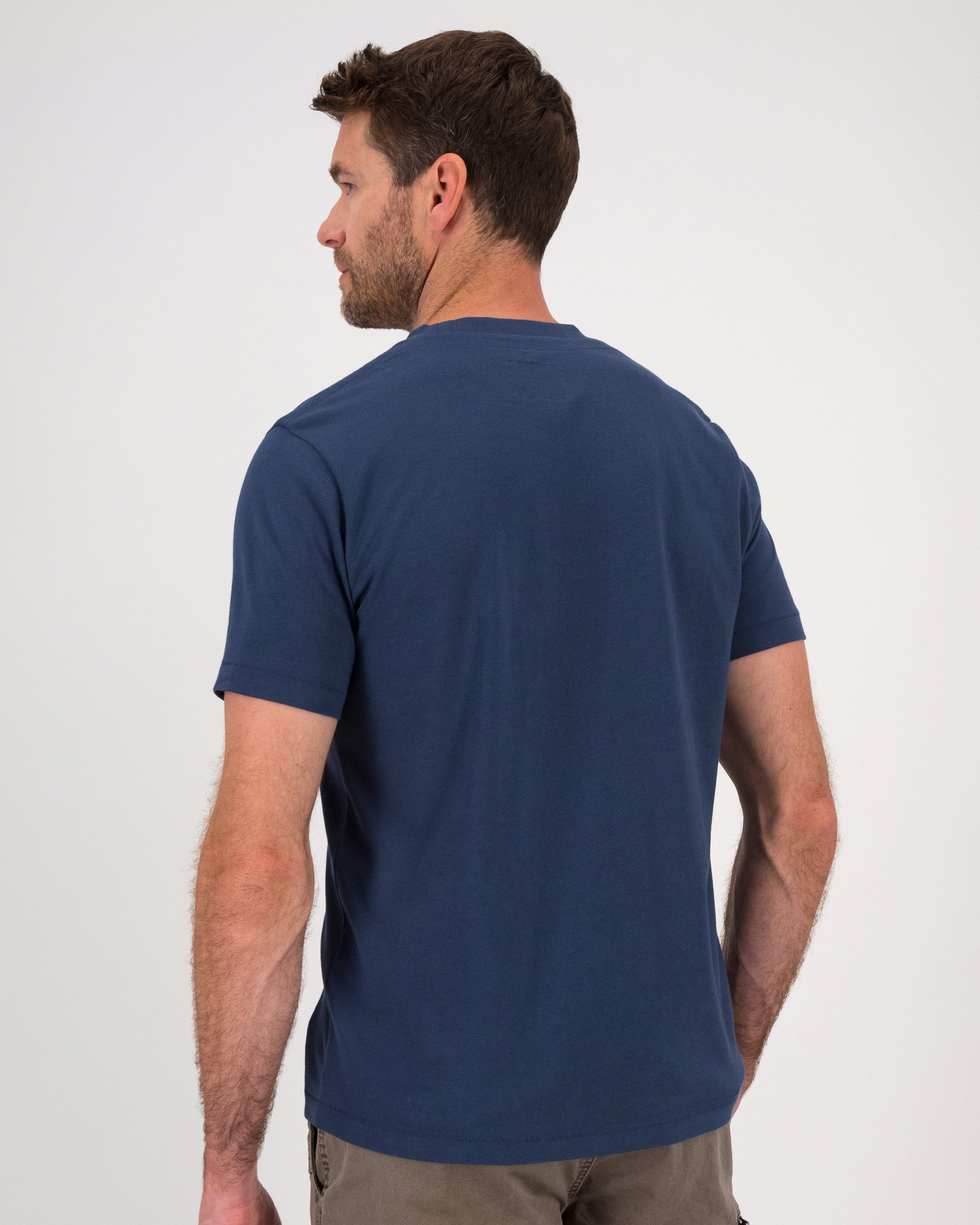 K-Way Elements Men’s Authentic Heritage T-shirt -  Mid Blue