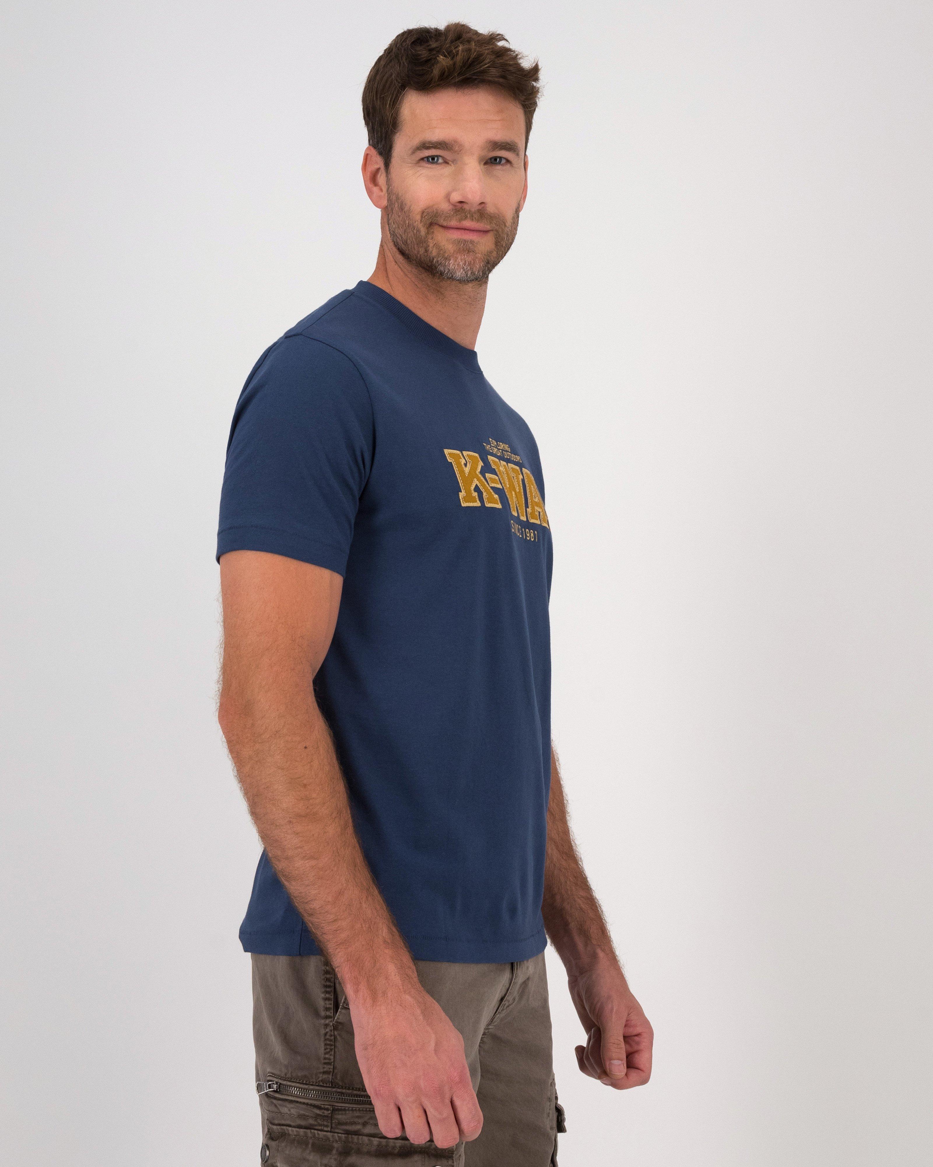 K-Way Elements Men’s Authentic Heritage T-shirt -  Mid Blue