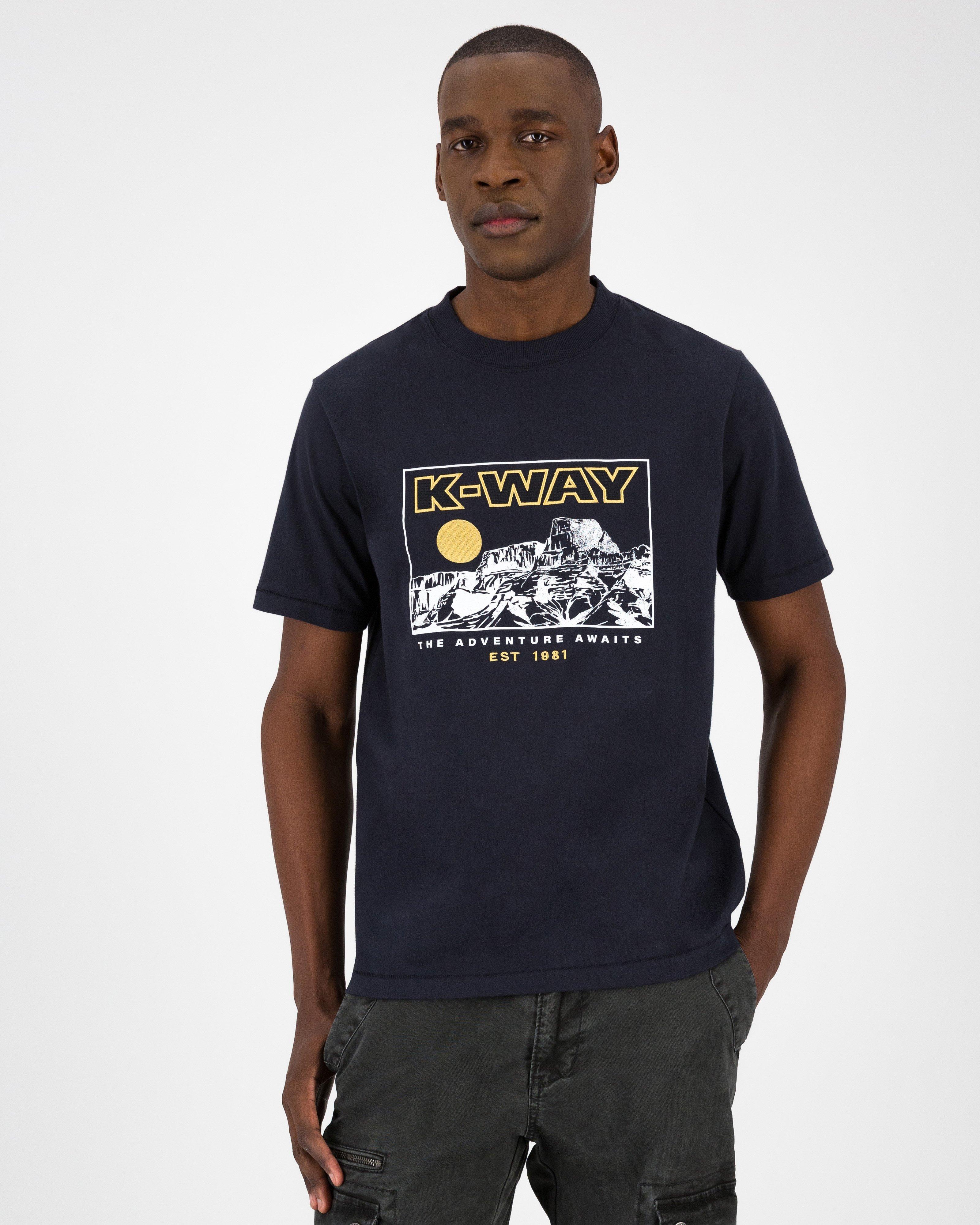 K-Way Elements Men’s Authentic Heritage T-shirt -  Navy