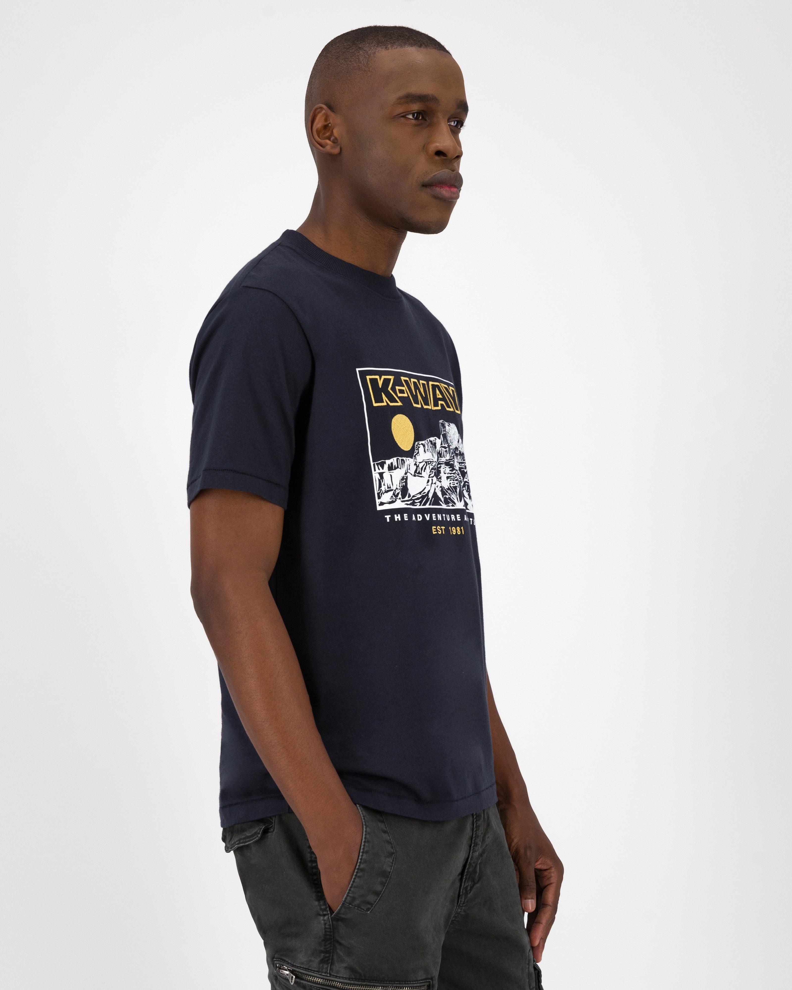 K-Way Elements Men’s Authentic Heritage T-shirt -  Navy