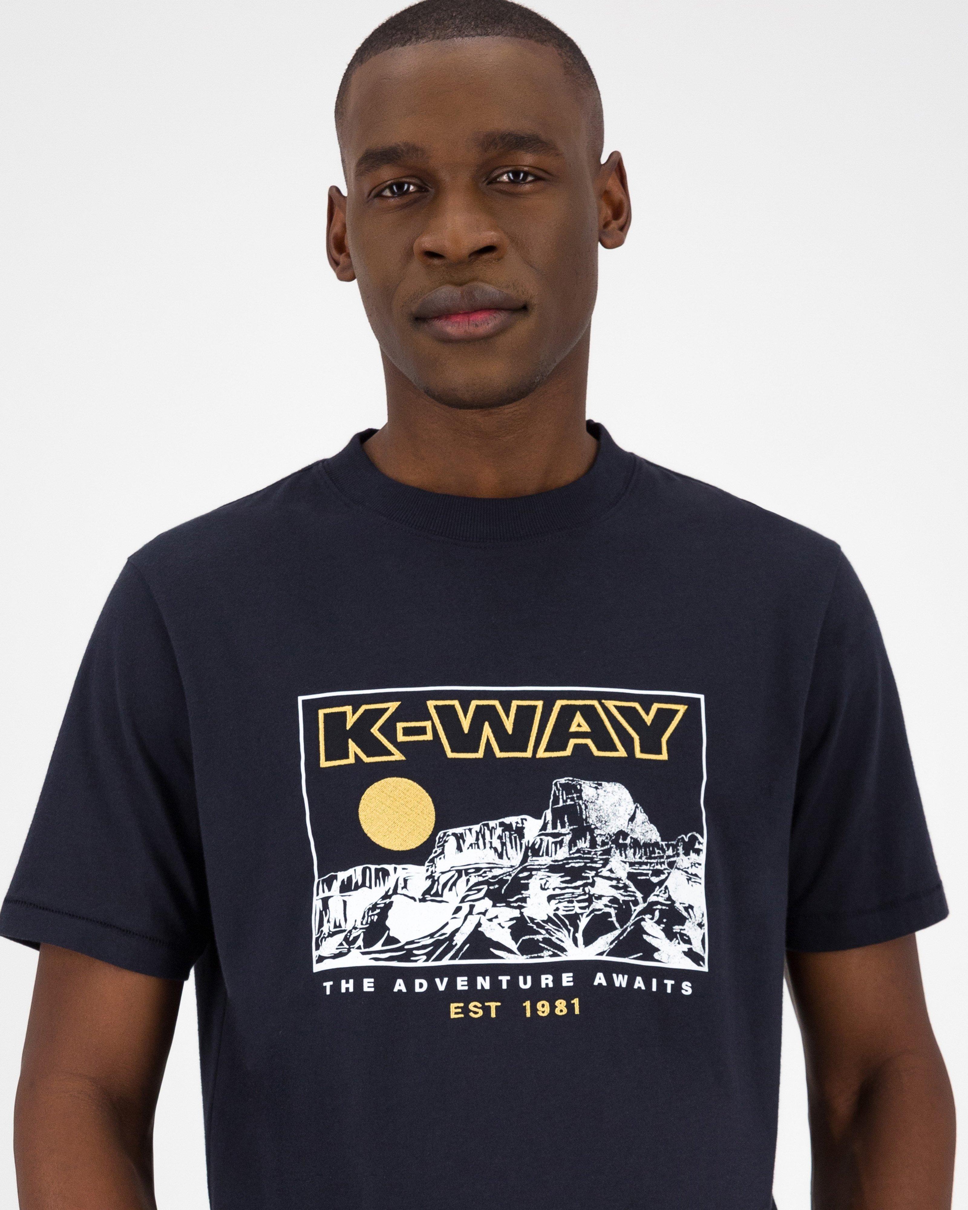 K-Way Elements Men’s Authentic Heritage T-shirt -  Navy