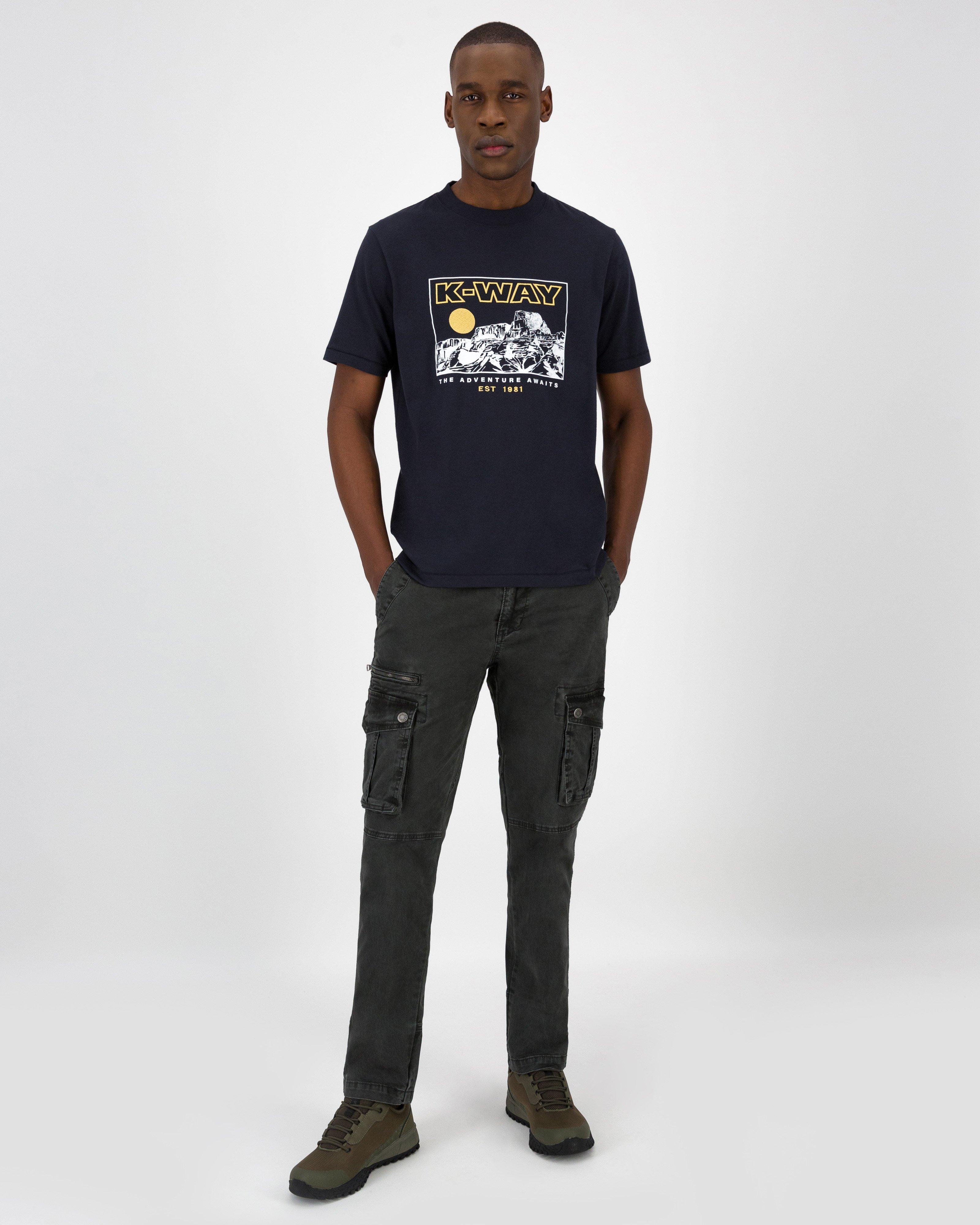 K-Way Elements Men’s Authentic Heritage T-shirt -  Navy