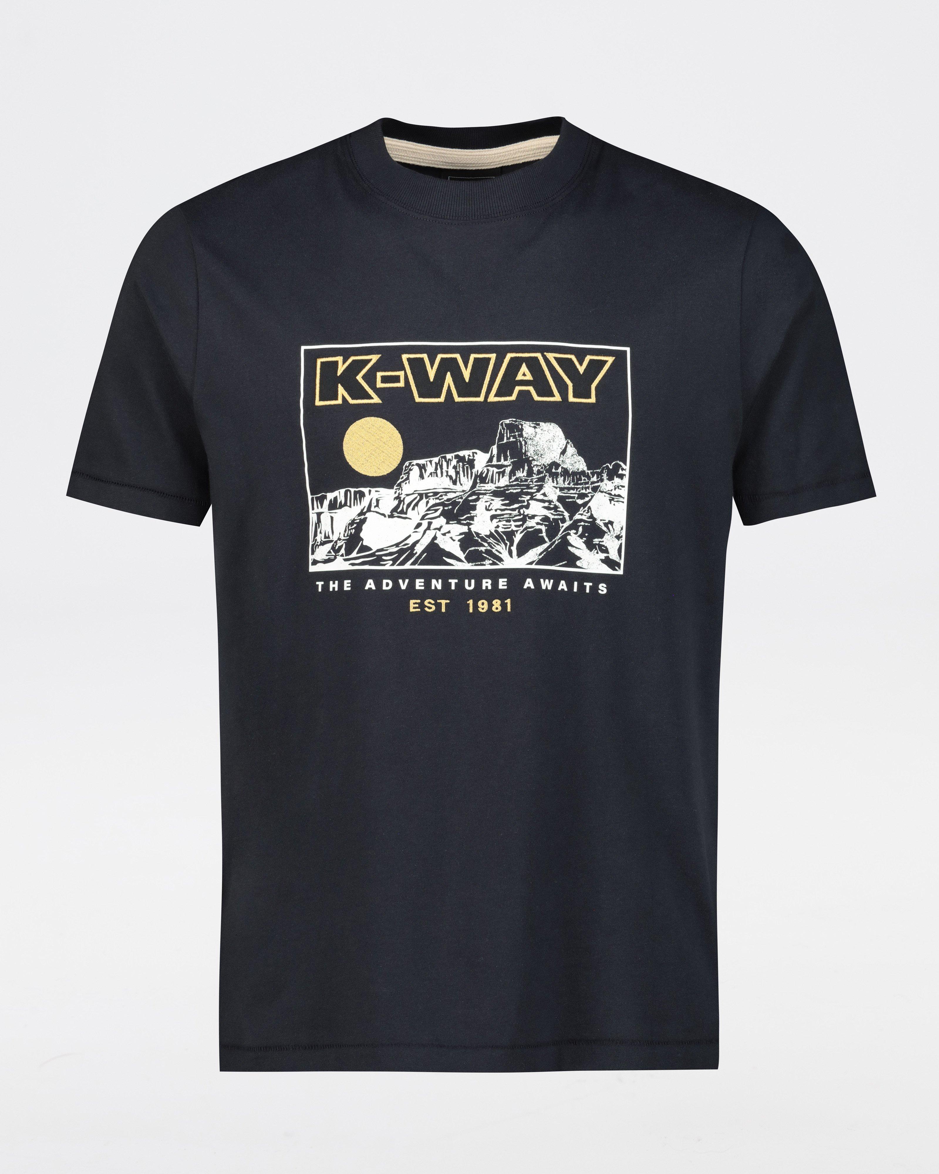 K-Way Elements Men’s Authentic Heritage T-shirt -  Navy