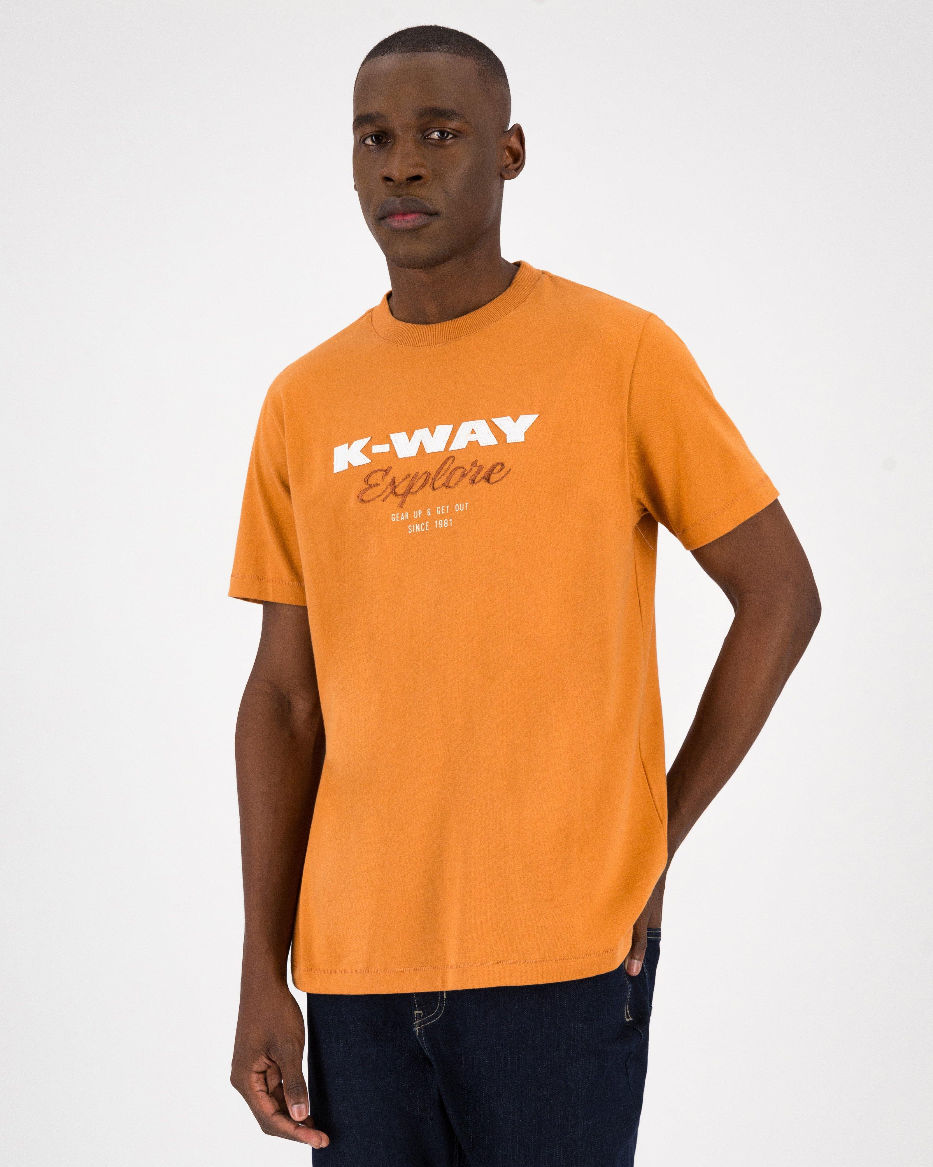 K-Way Elements Men’s Authentic Heritage T-shirt -  Rust