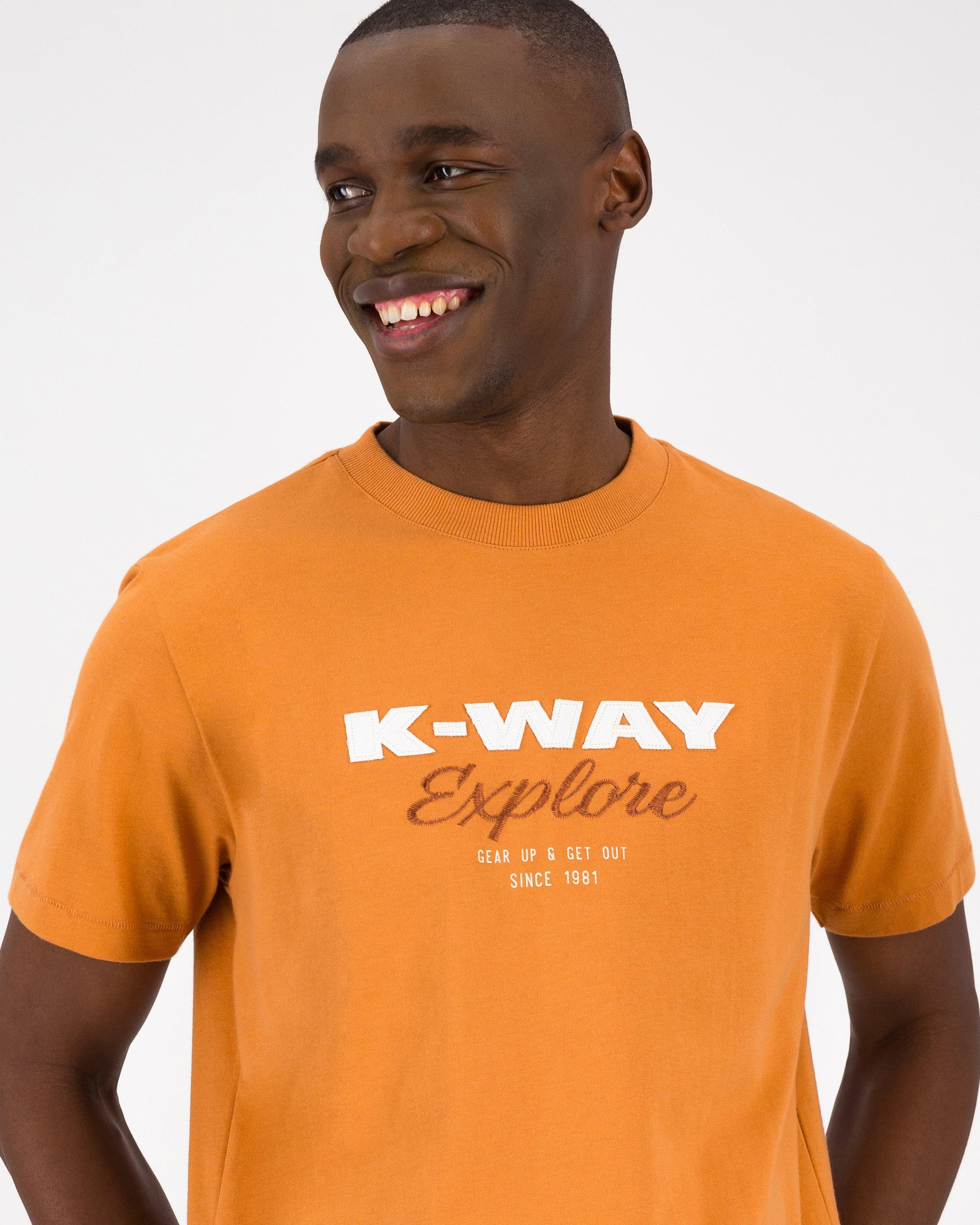 K-Way Elements Men’s Authentic Heritage T-shirt -  Rust