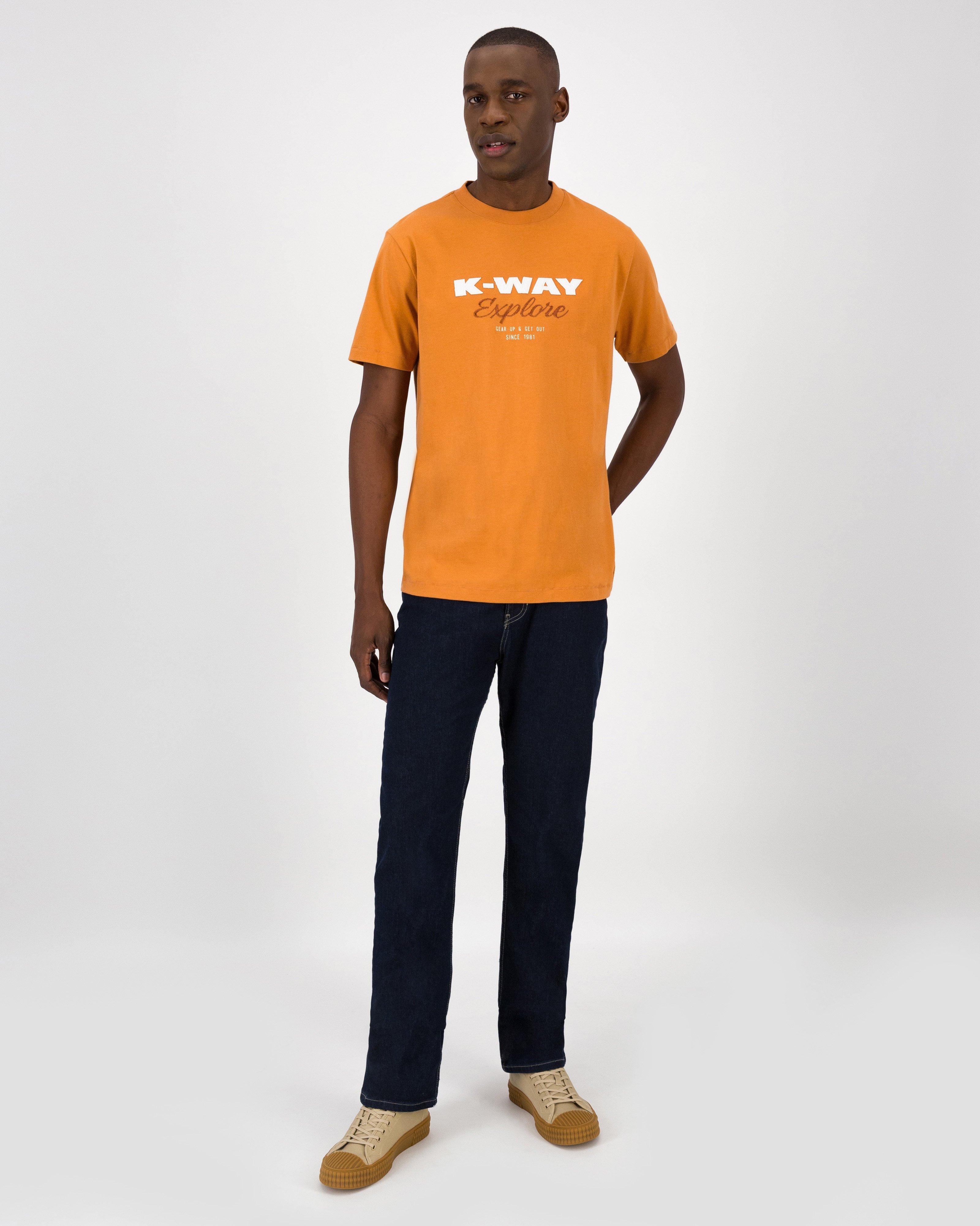 K-Way Elements Men’s Authentic Heritage T-shirt -  Rust