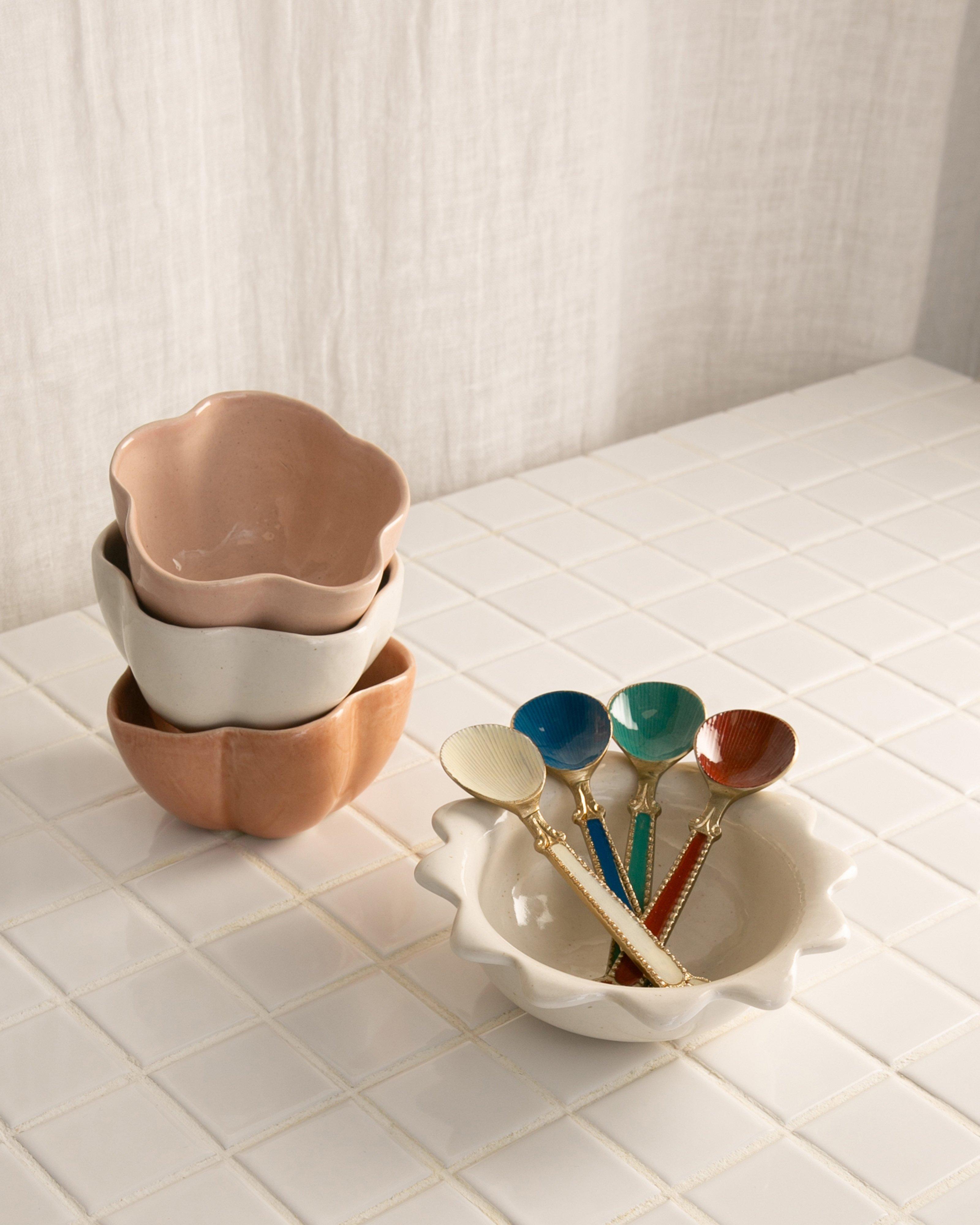 Enamel Ice Cream Spoon Set -  Assorted