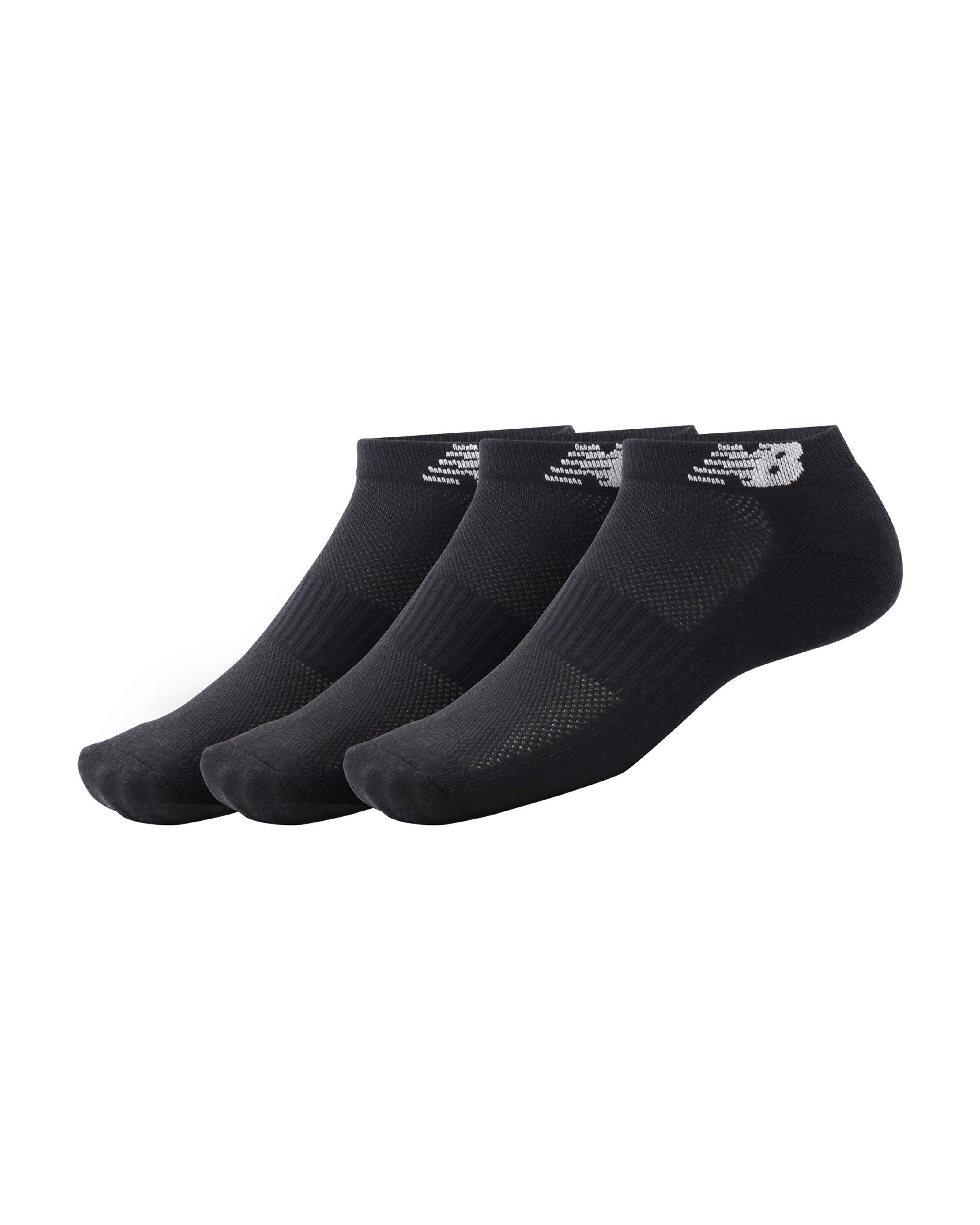 New Balance Core Cushioned No Show Socks – 3 pack -  Black