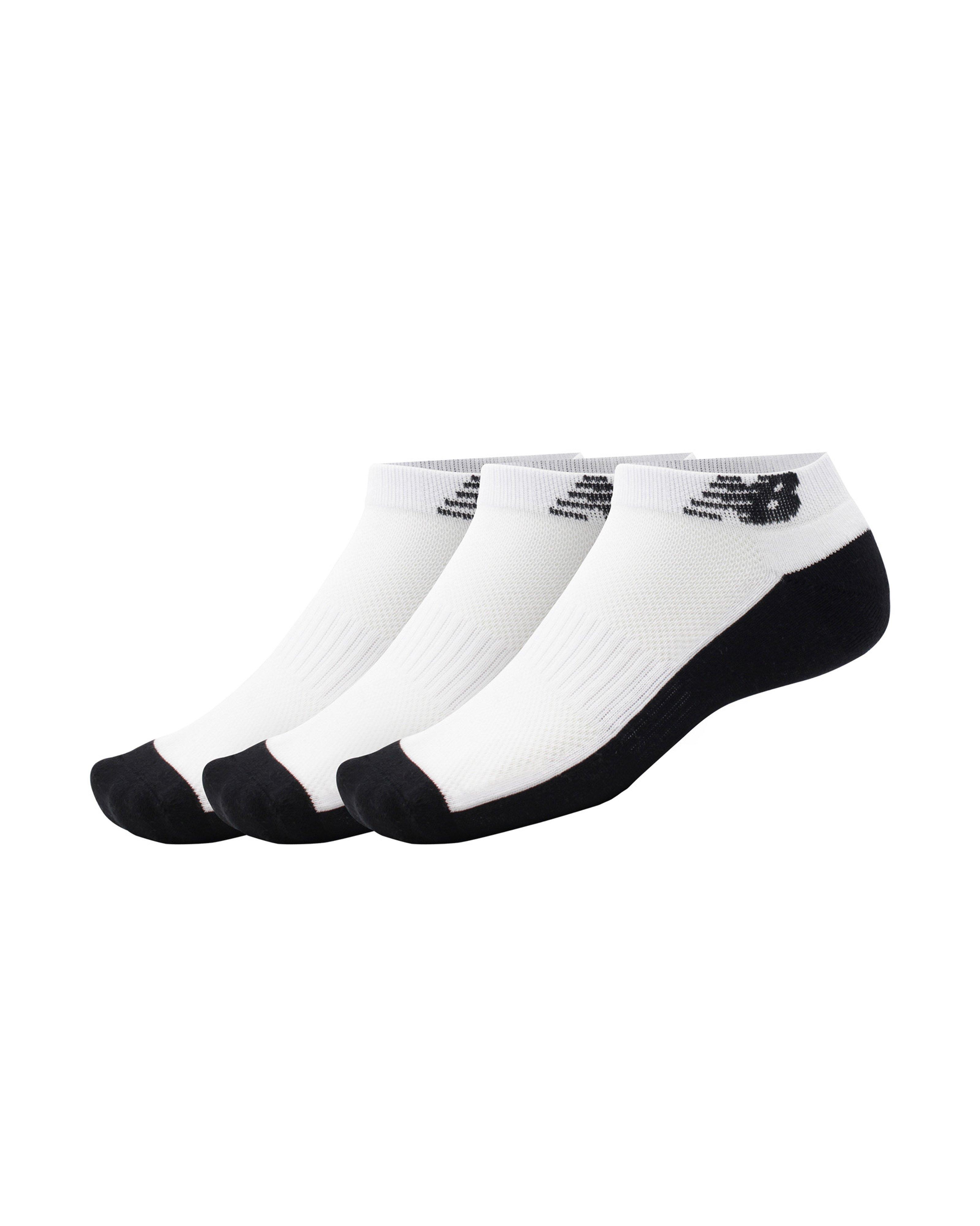 New Balance Core Cushioned No Show Socks – 3 pack -  White