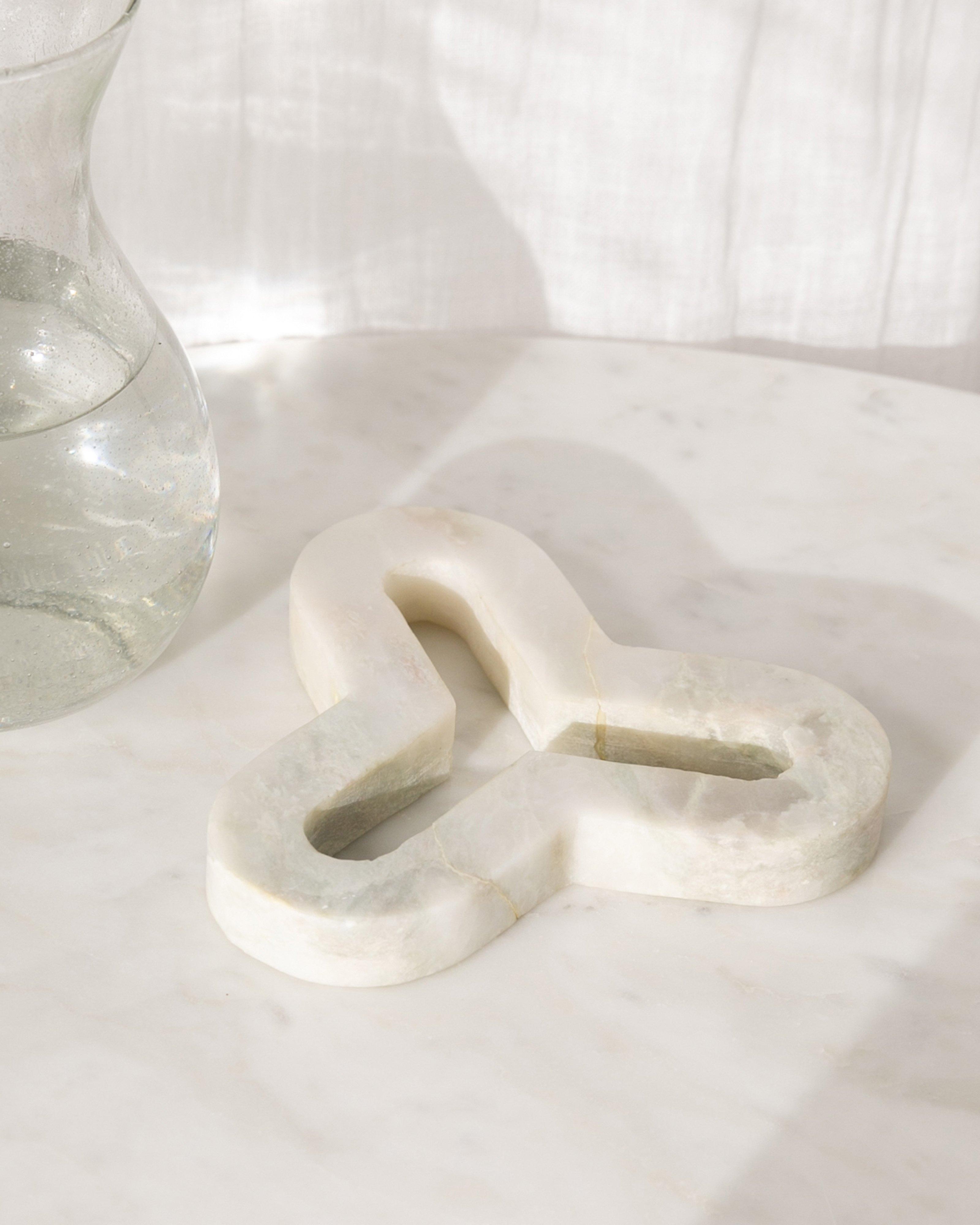 Três Marble Trivet -  Green