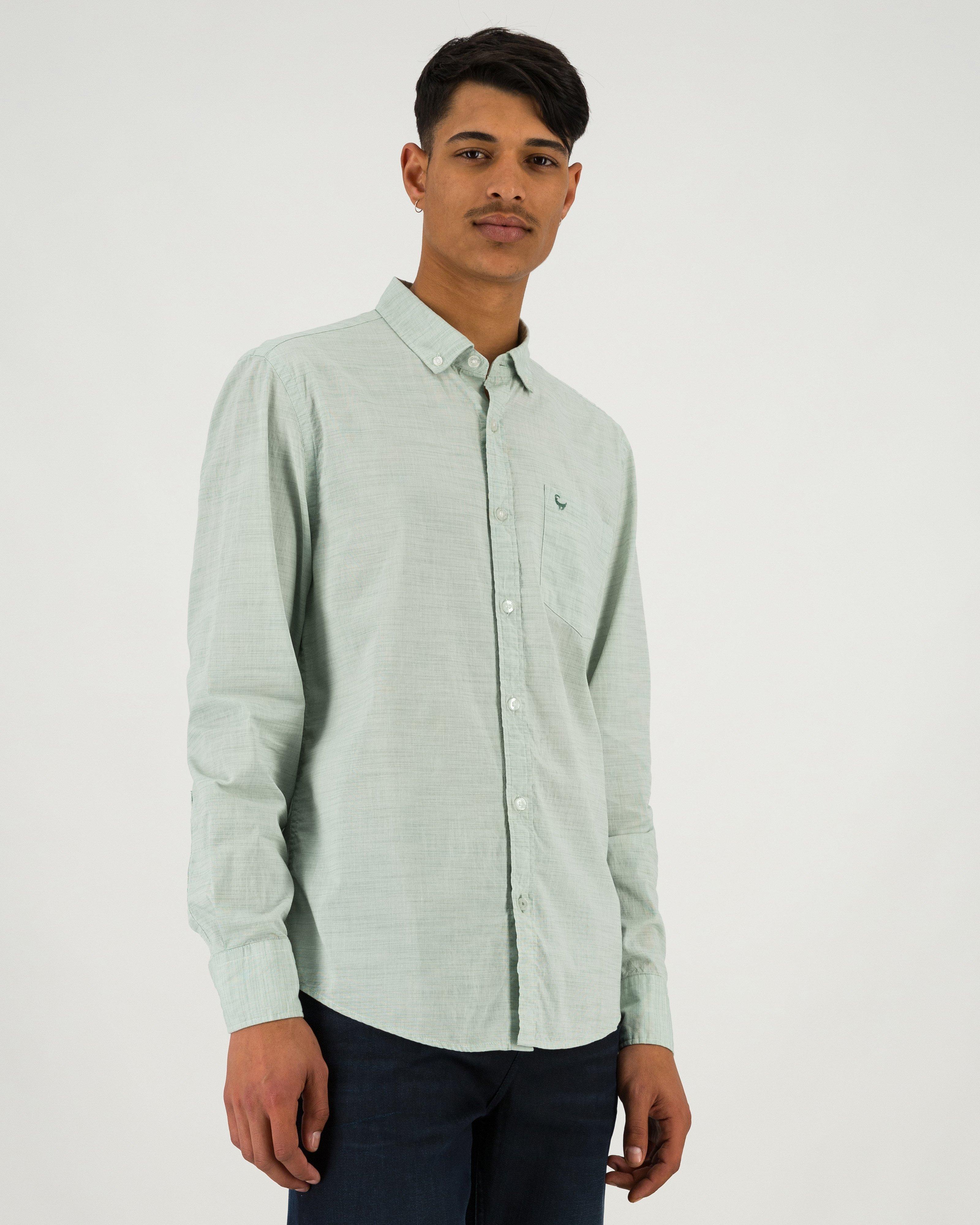 Men’s Tyler Textured Shirt  -  Green