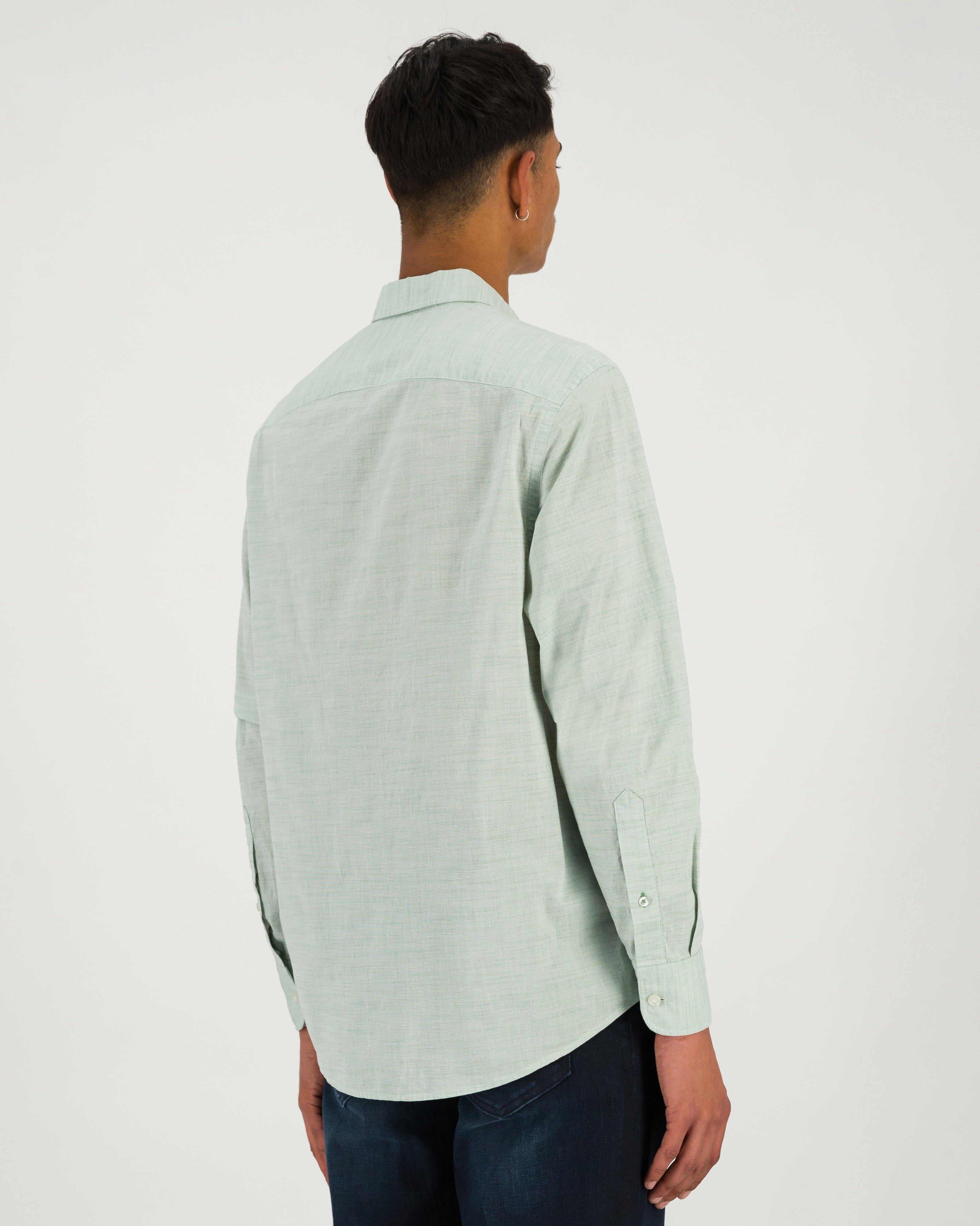 Men’s Tyler Textured Shirt  -  Green