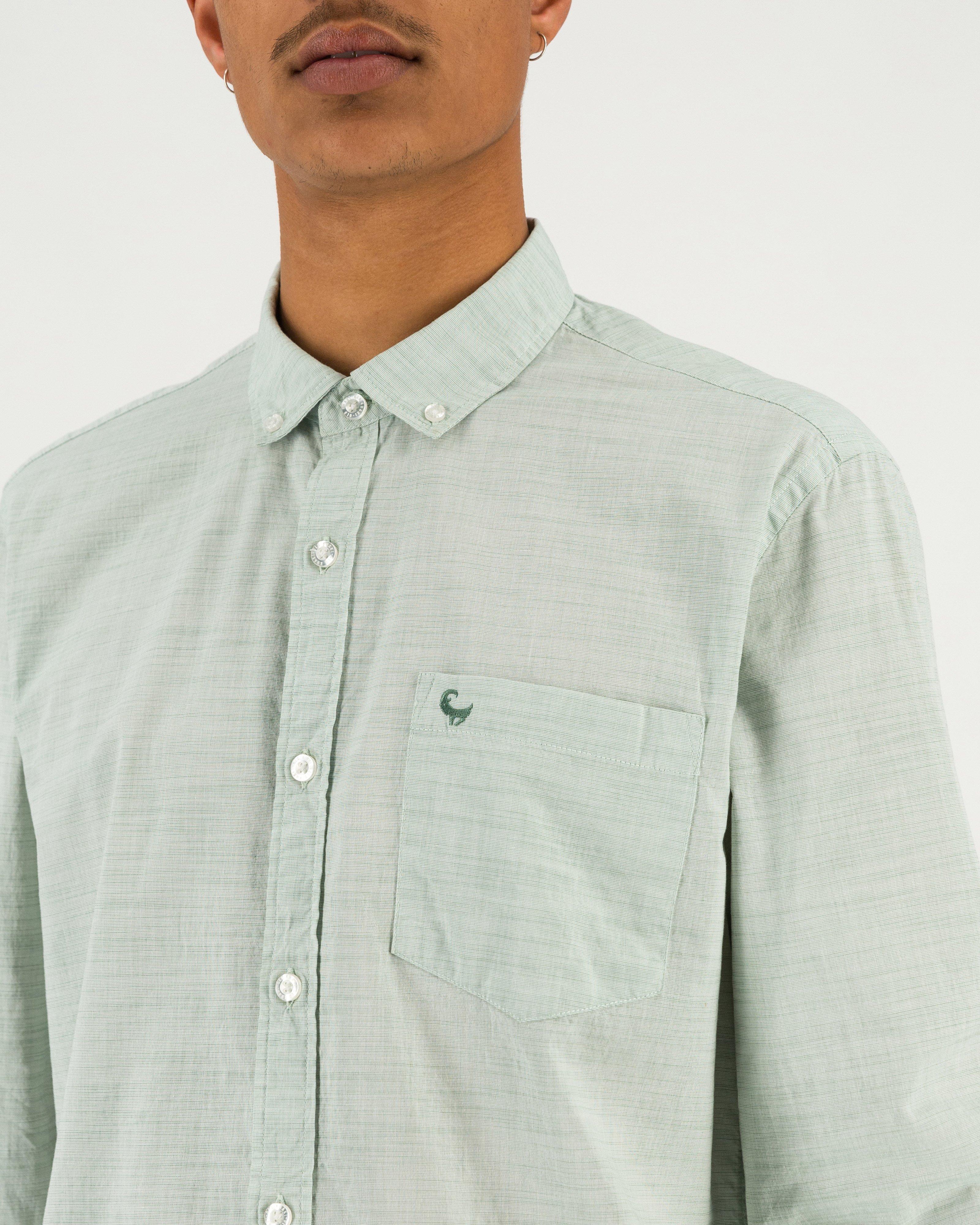 Men’s Tyler Textured Shirt  -  Green