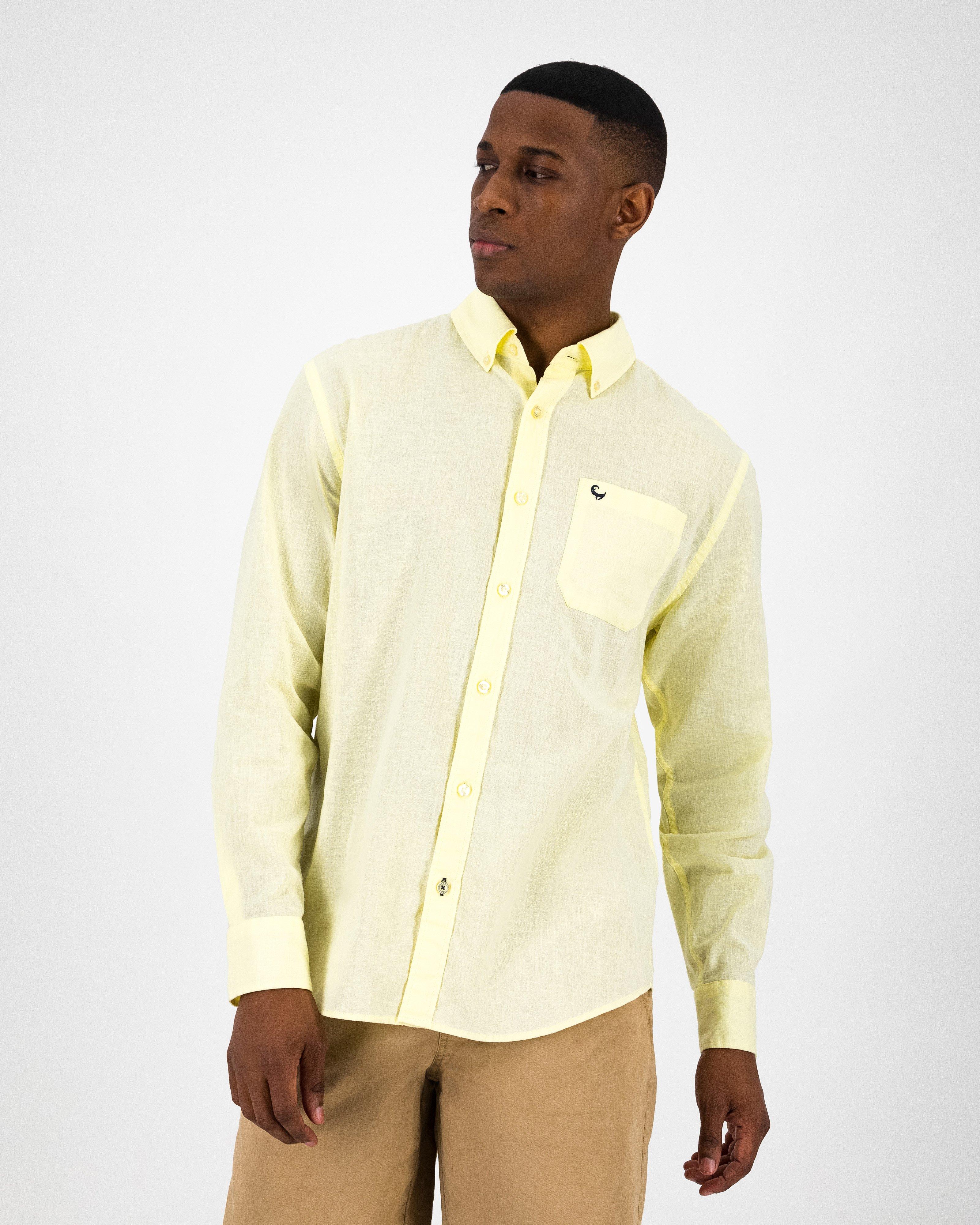 Men’s Presley Regular Fit Shirt  -  Yellow