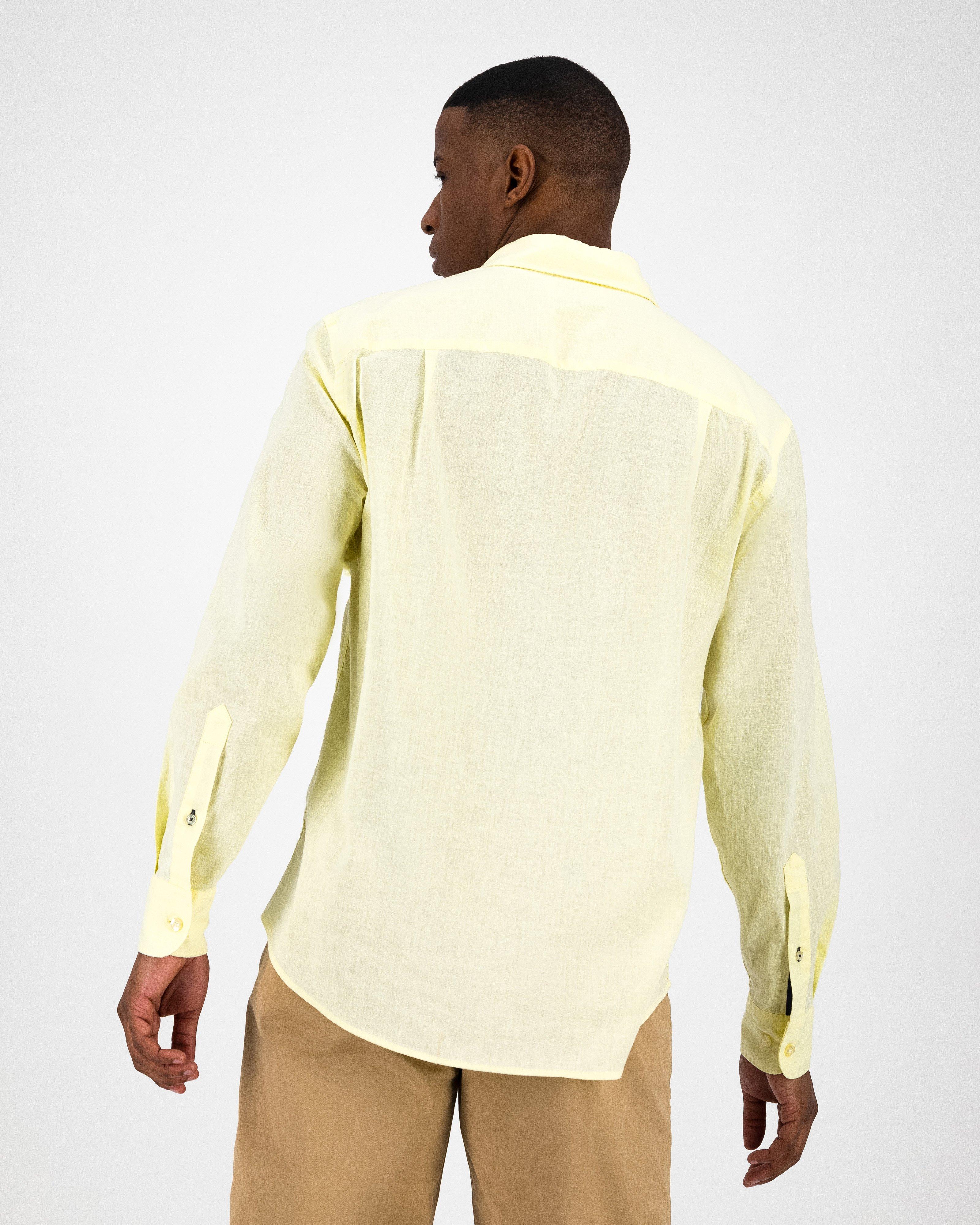 Men’s Presley Regular Fit Shirt  -  Yellow