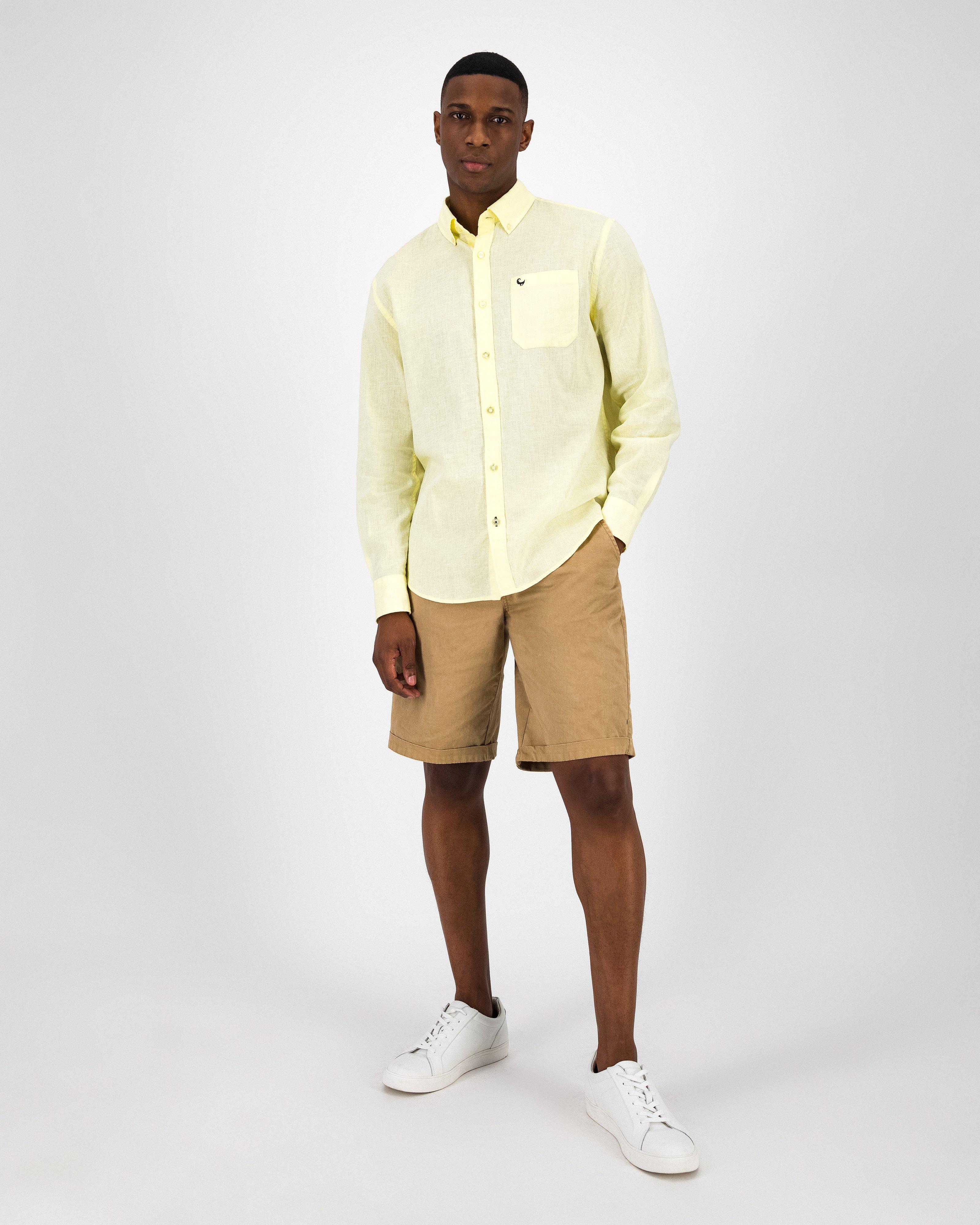 Men’s Presley Regular Fit Shirt  -  Yellow