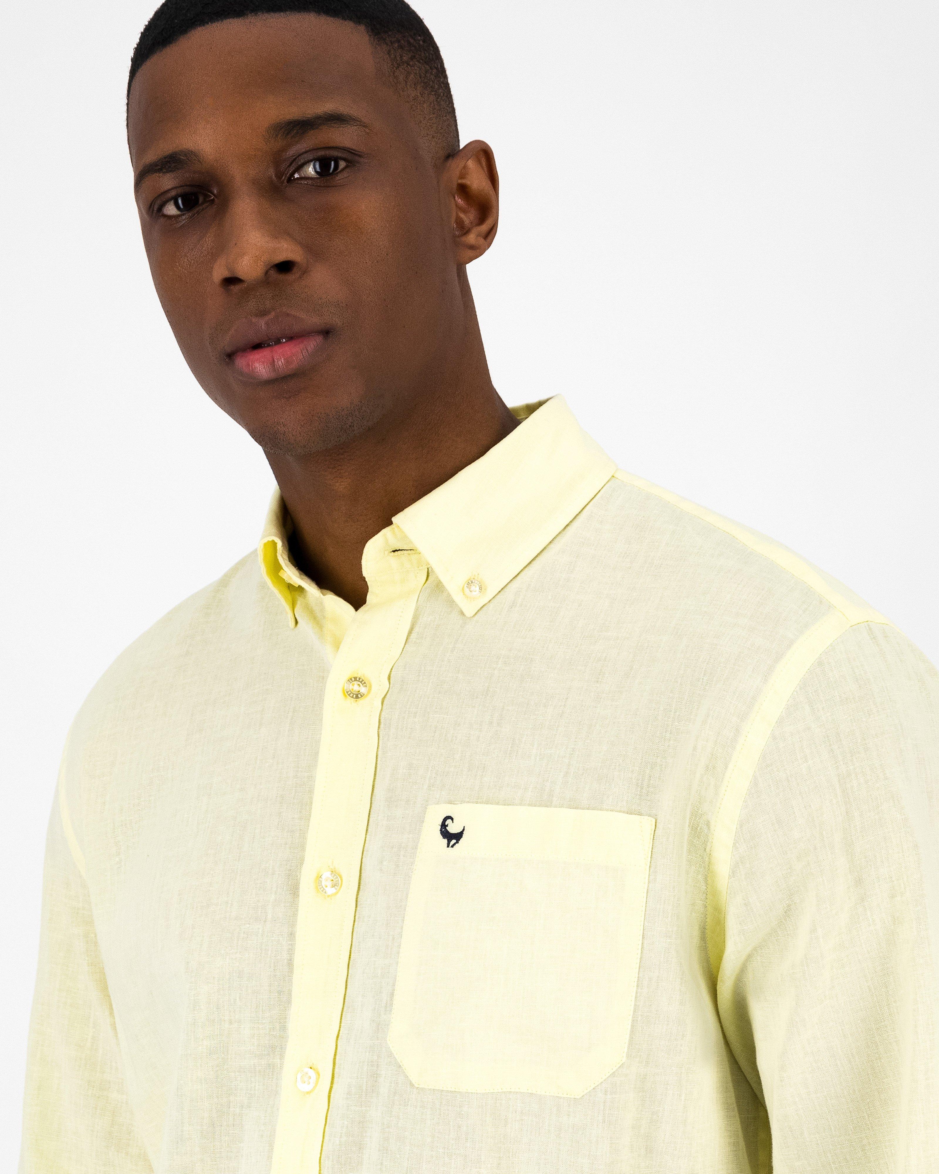 Men’s Presley Regular Fit Shirt  -  Yellow