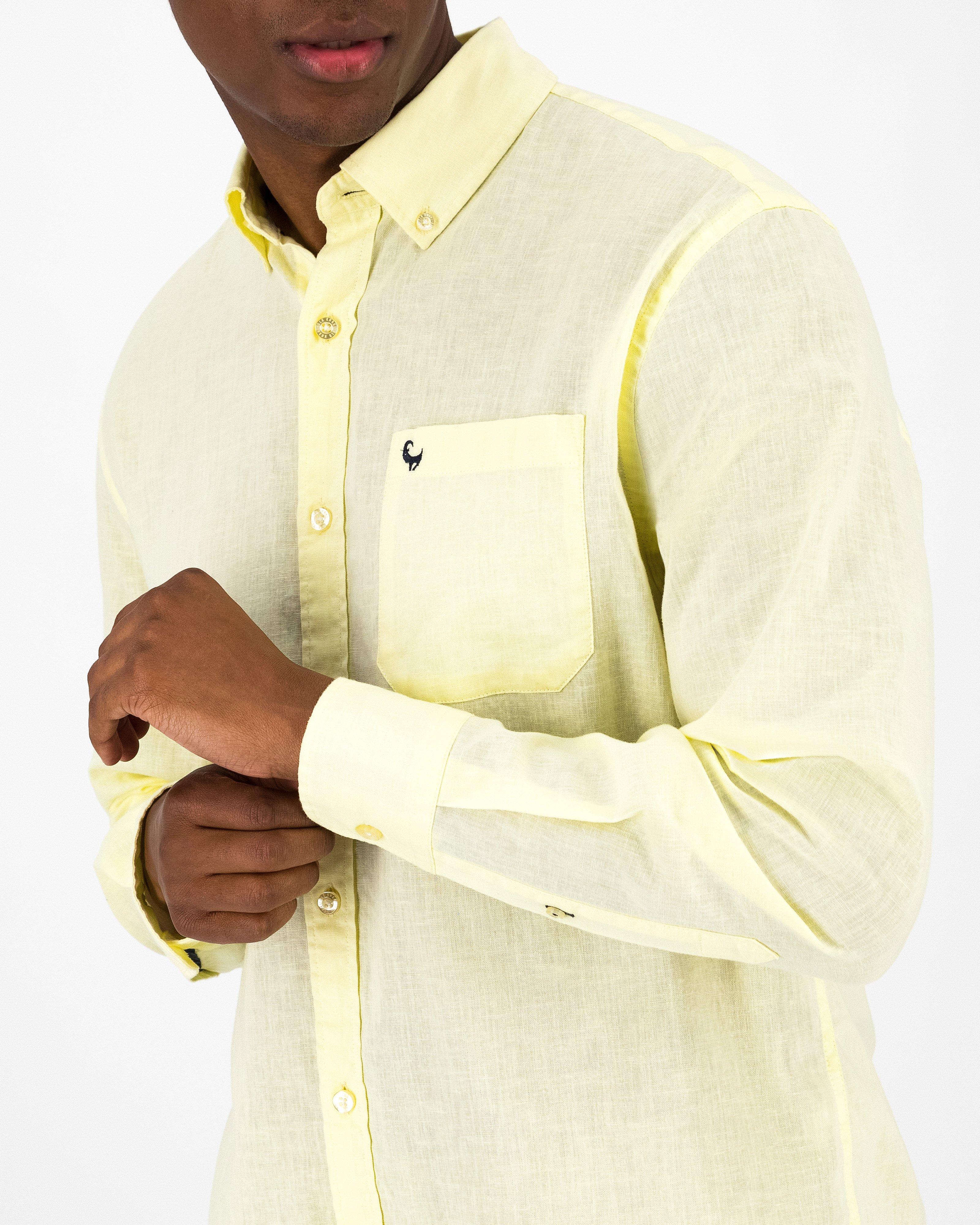 Men’s Presley Regular Fit Shirt  -  Yellow