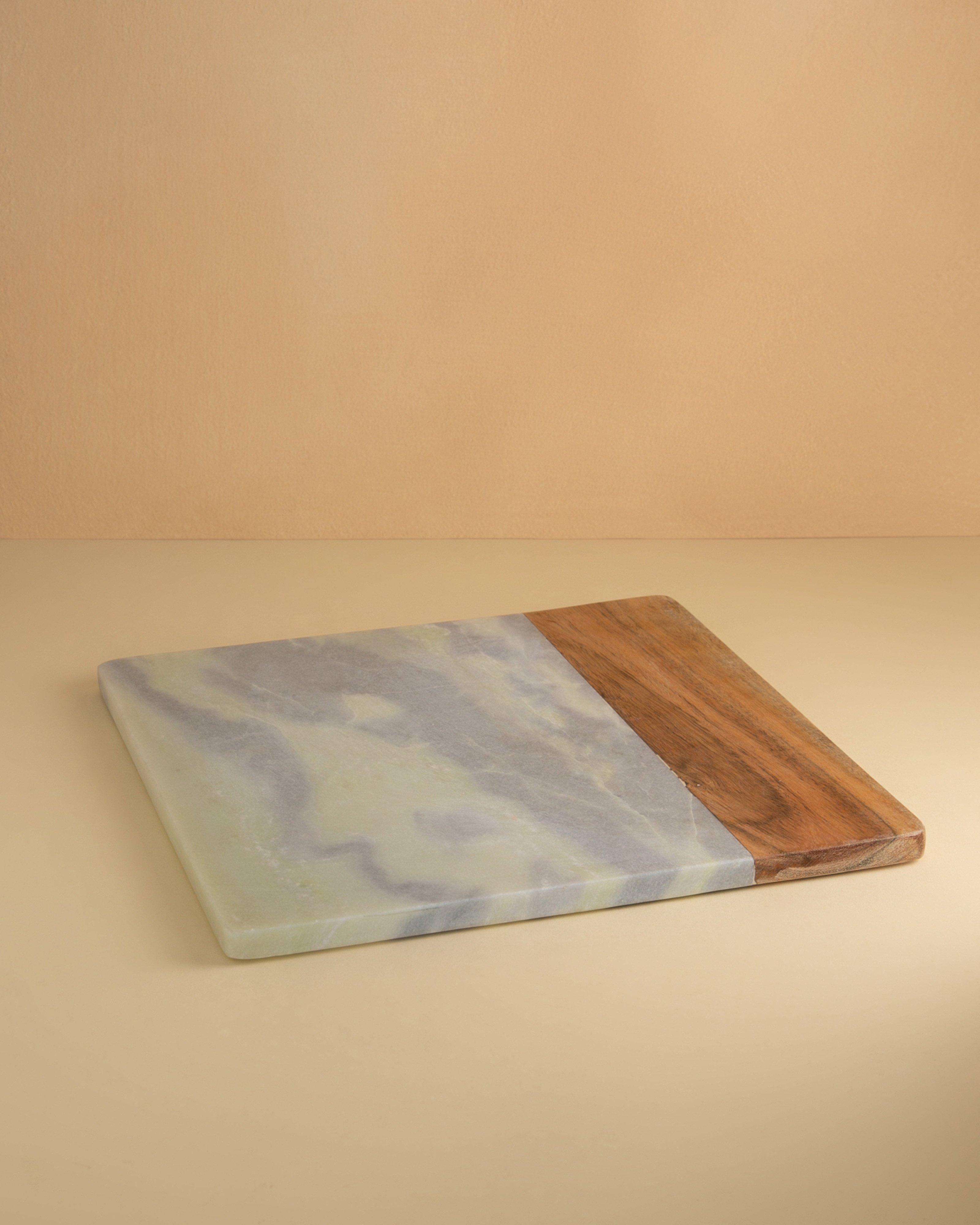 Combo Marble Square Board -  White