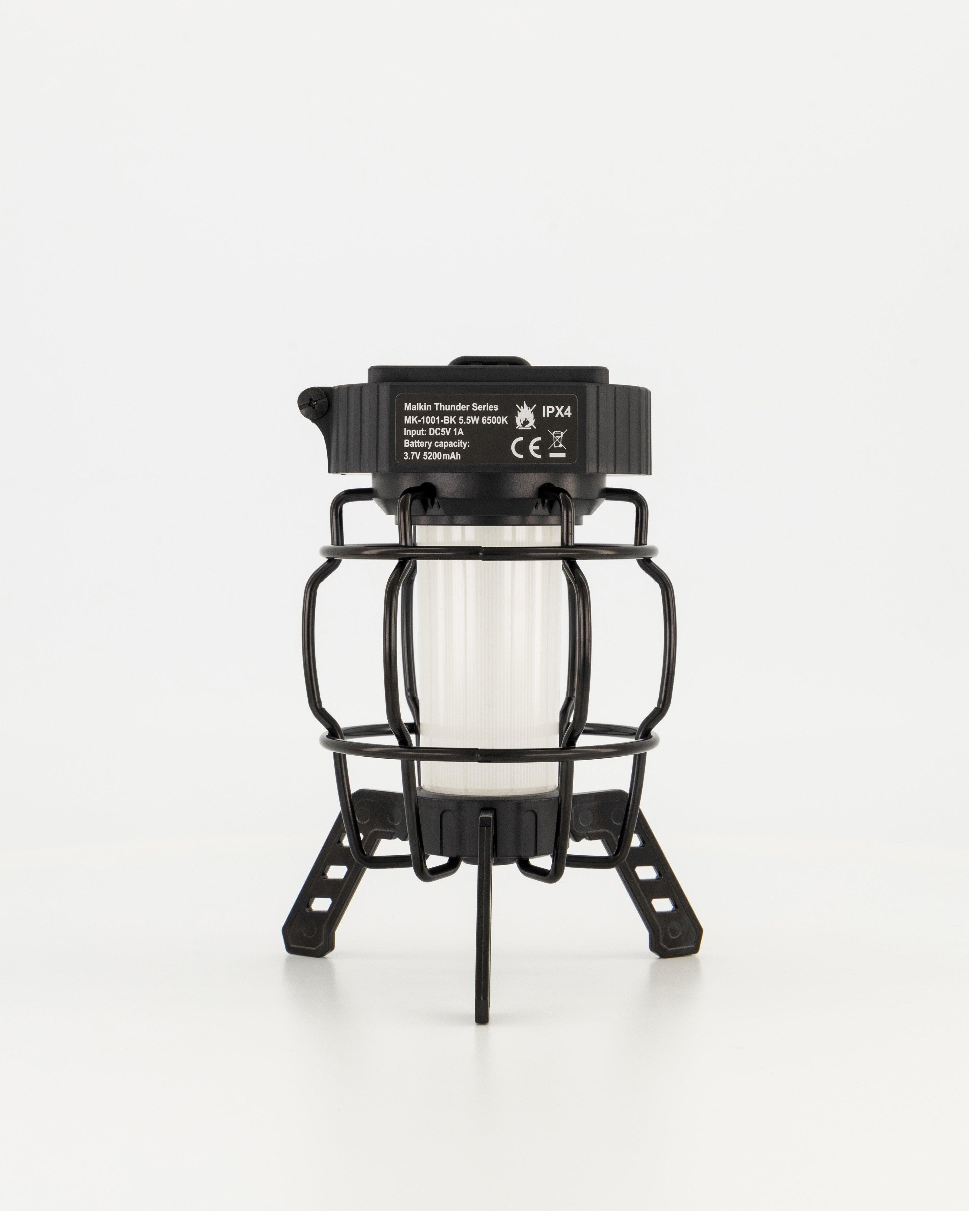 Malkin Thunder 280 Lumen Rechargeable Lantern -  Black