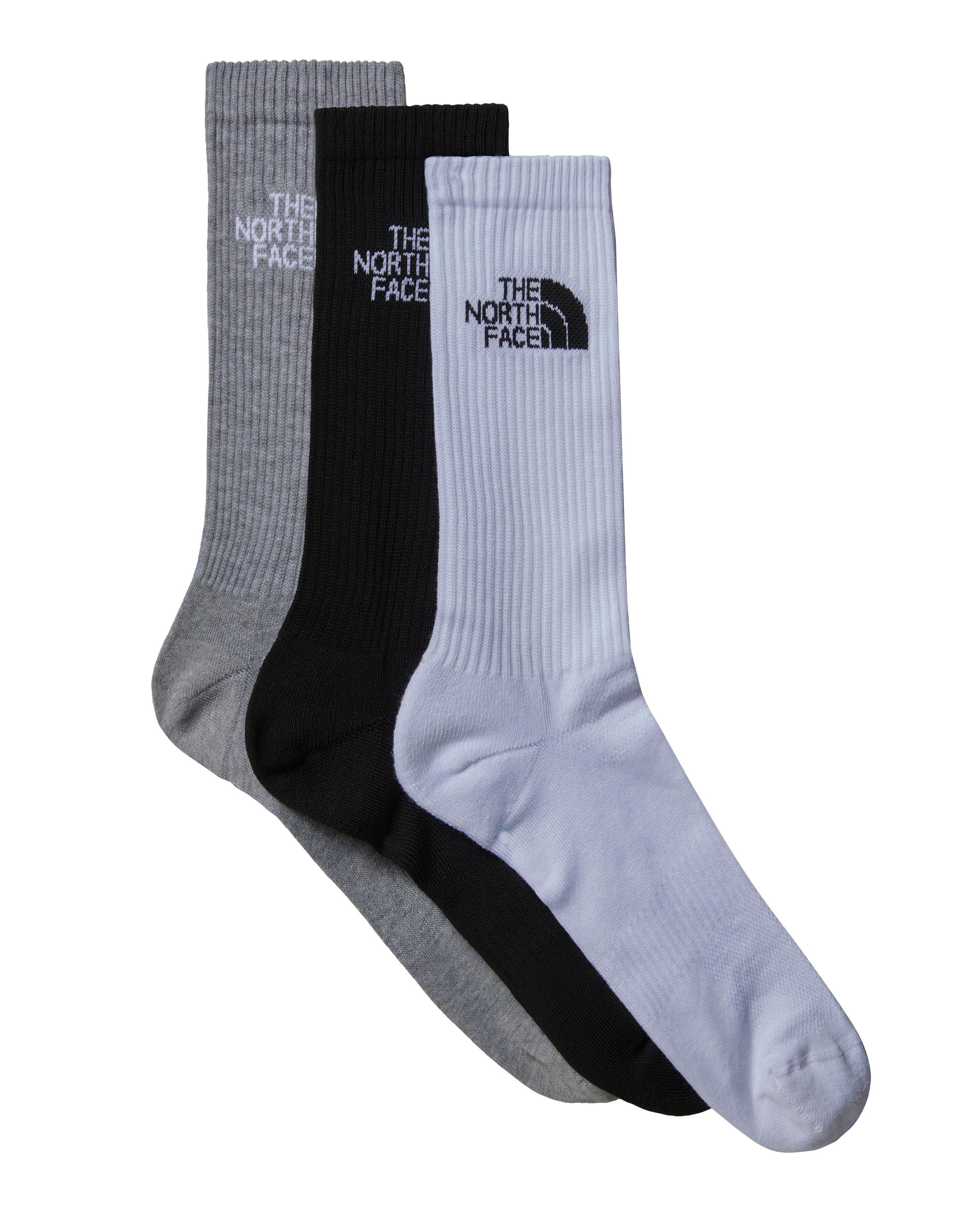 The North Face Multi-Sport Crew Socks – 3 Pack -  Assorted