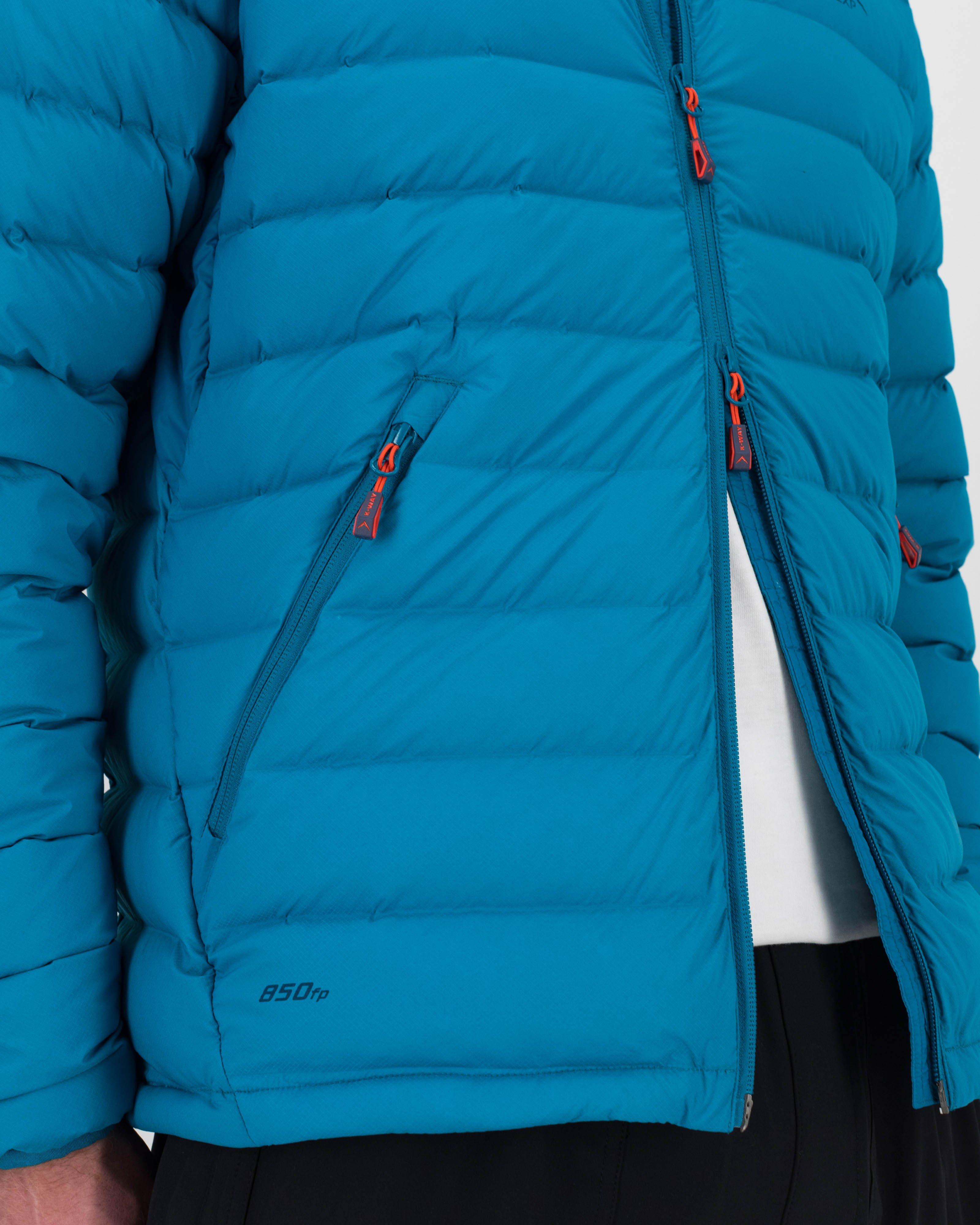 K-Way Expedition Men’s Denali Down Puffer Jacket  -  Teal