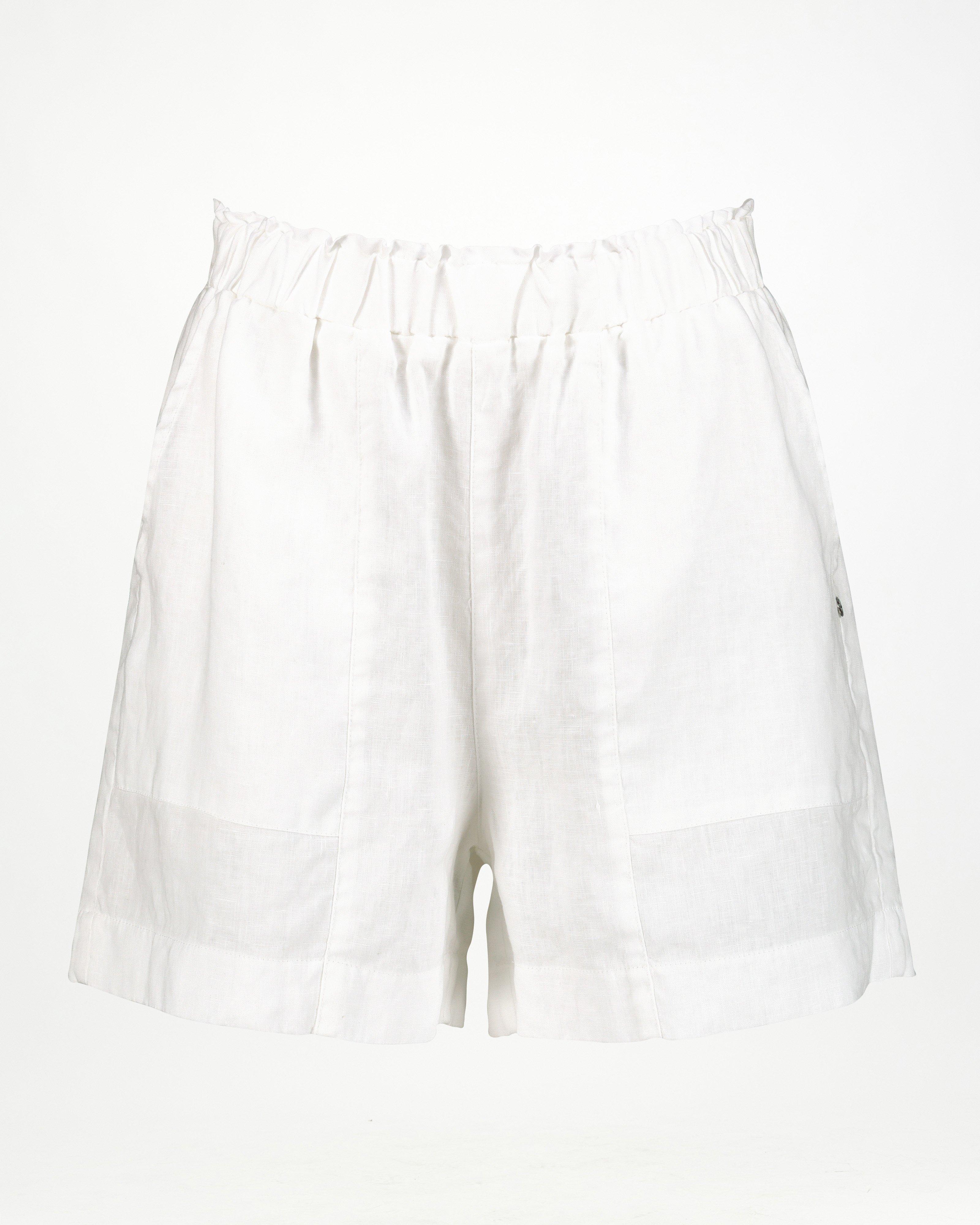 Women’s Millie Linen Shorts  -  White