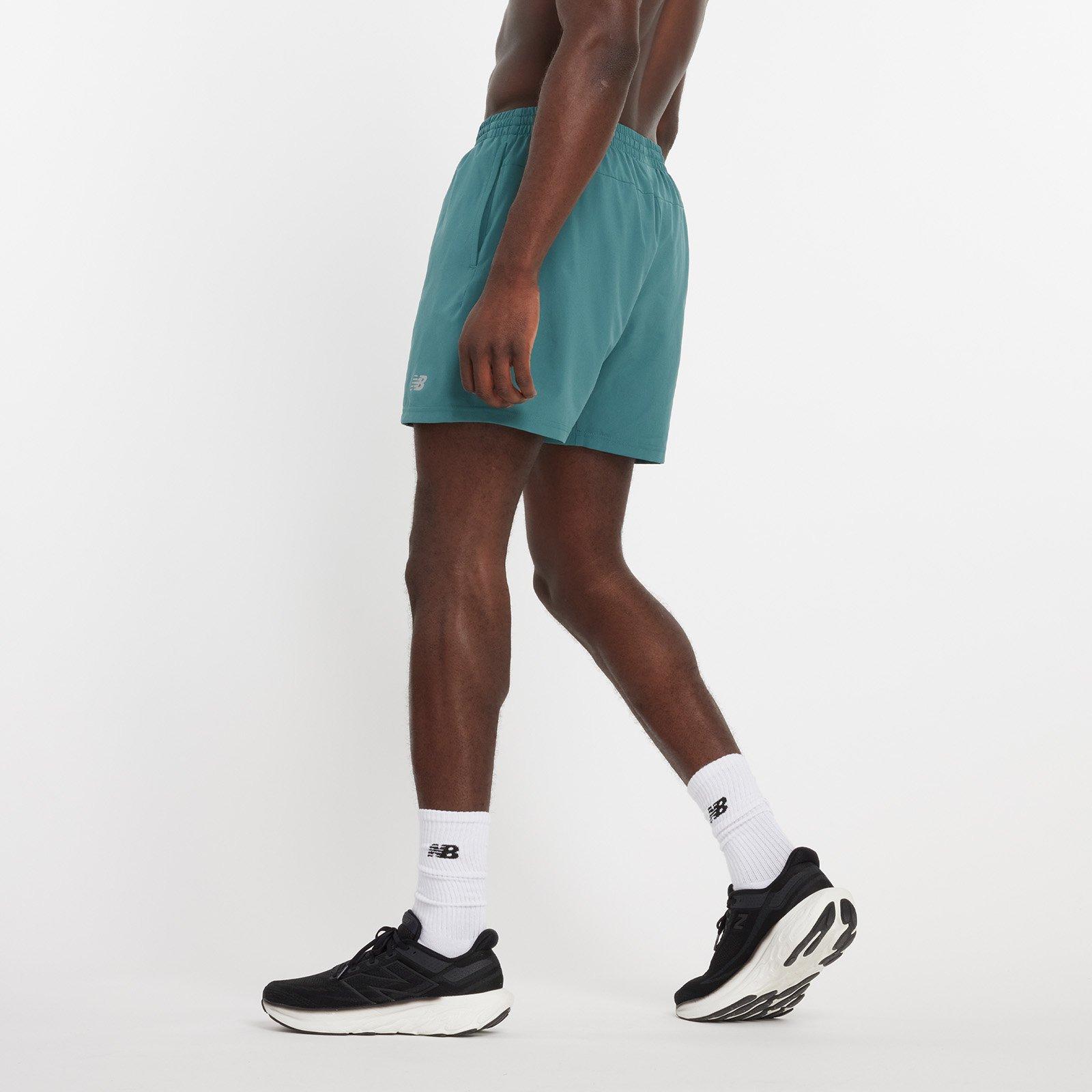 New Balance Men’s 5-Inch Shorts -  Dark Green