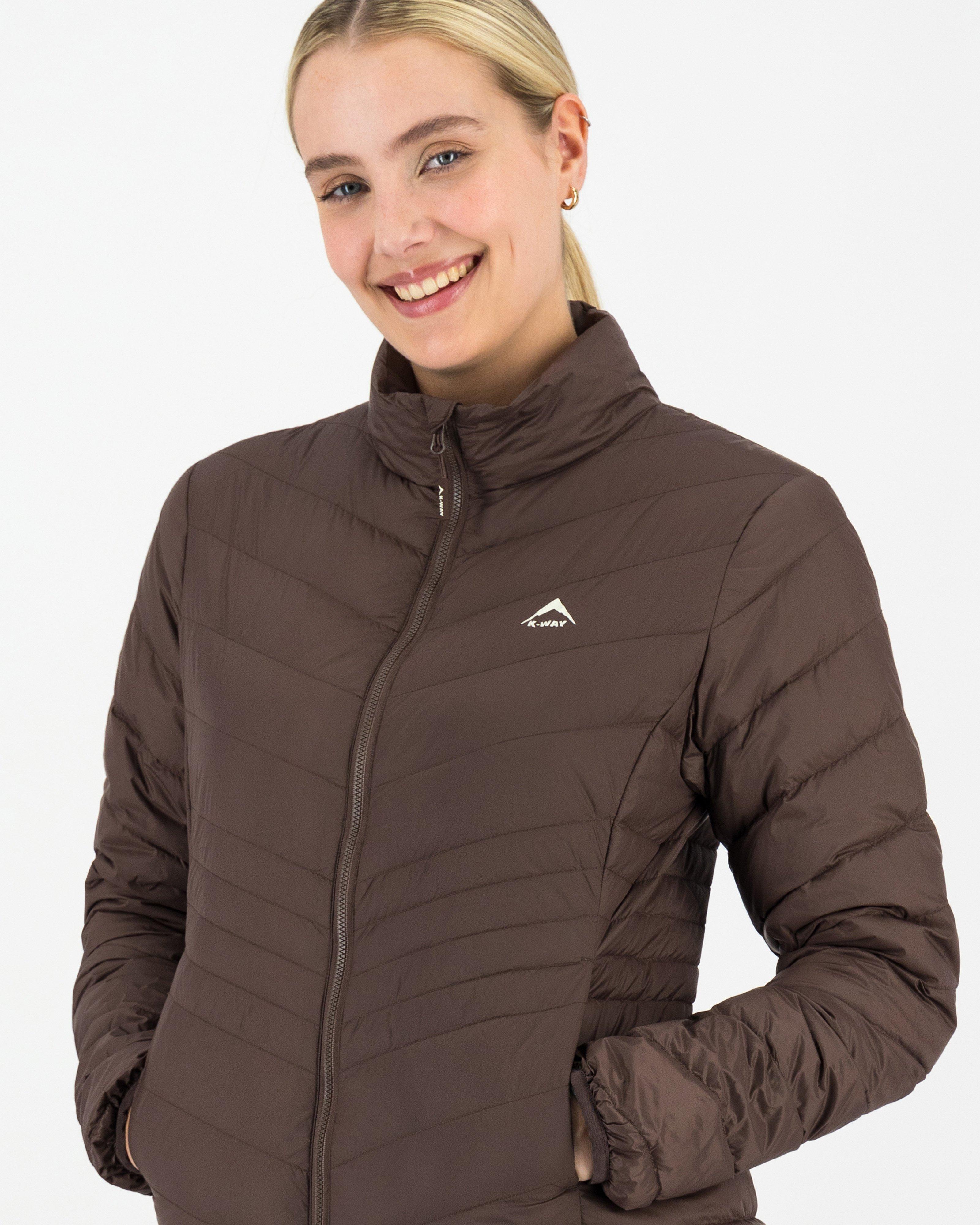 K-Way Women’s K-Lite Down Puffer Jacket -  Brown