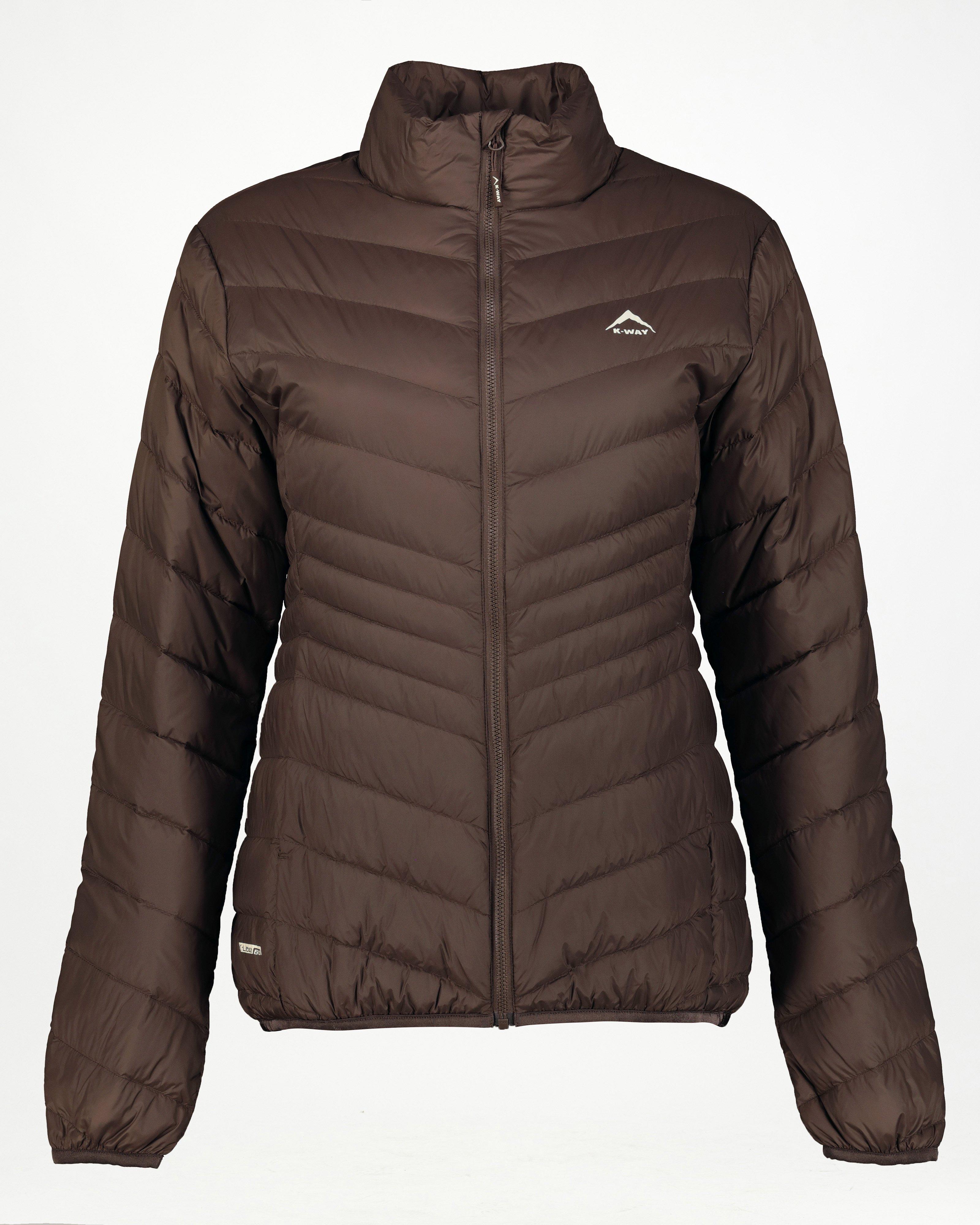 K-Way Women’s K-Lite Down Puffer Jacket -  Brown