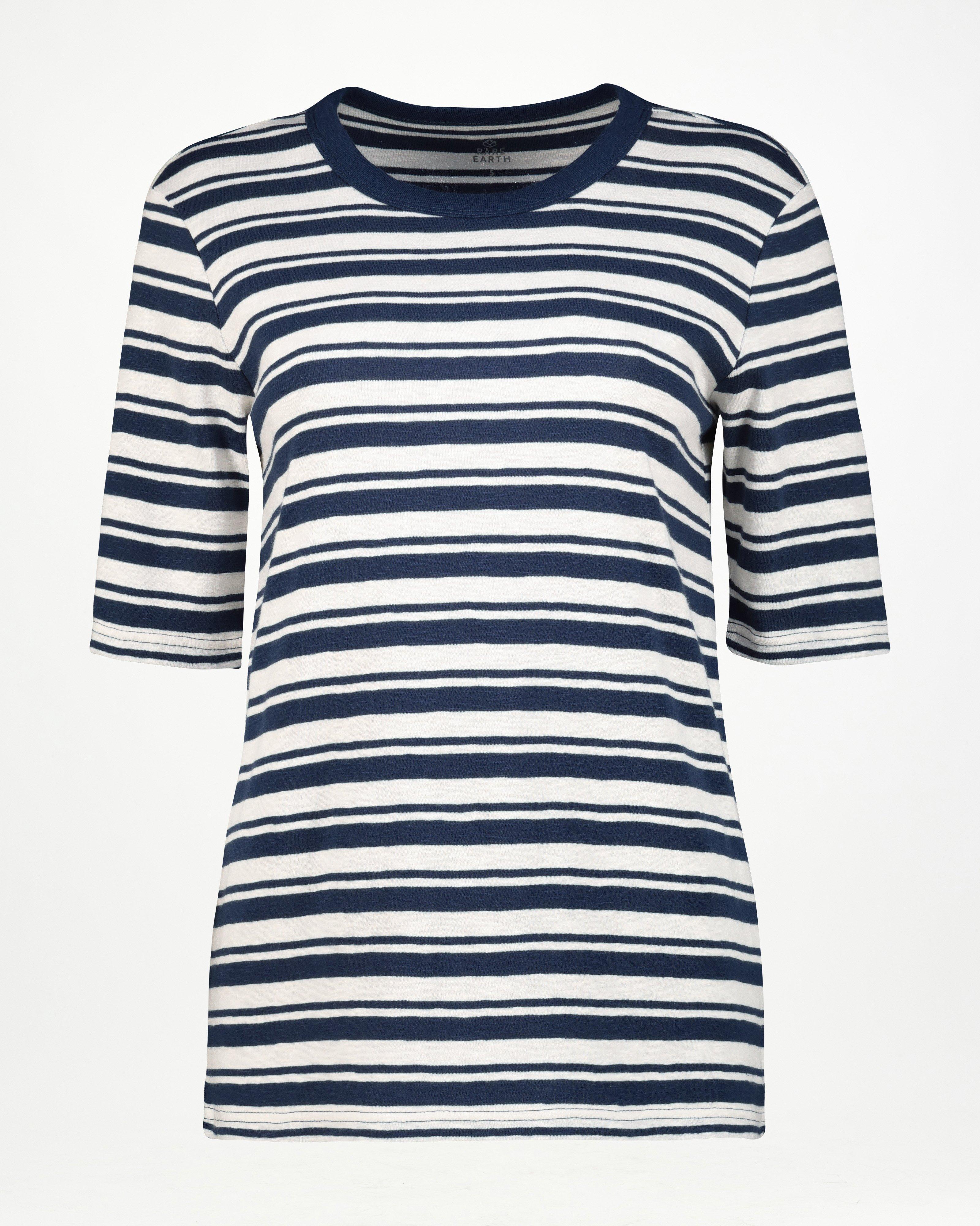 Rare Earth Women’s Seacrest Rib T-shirt -  Navy