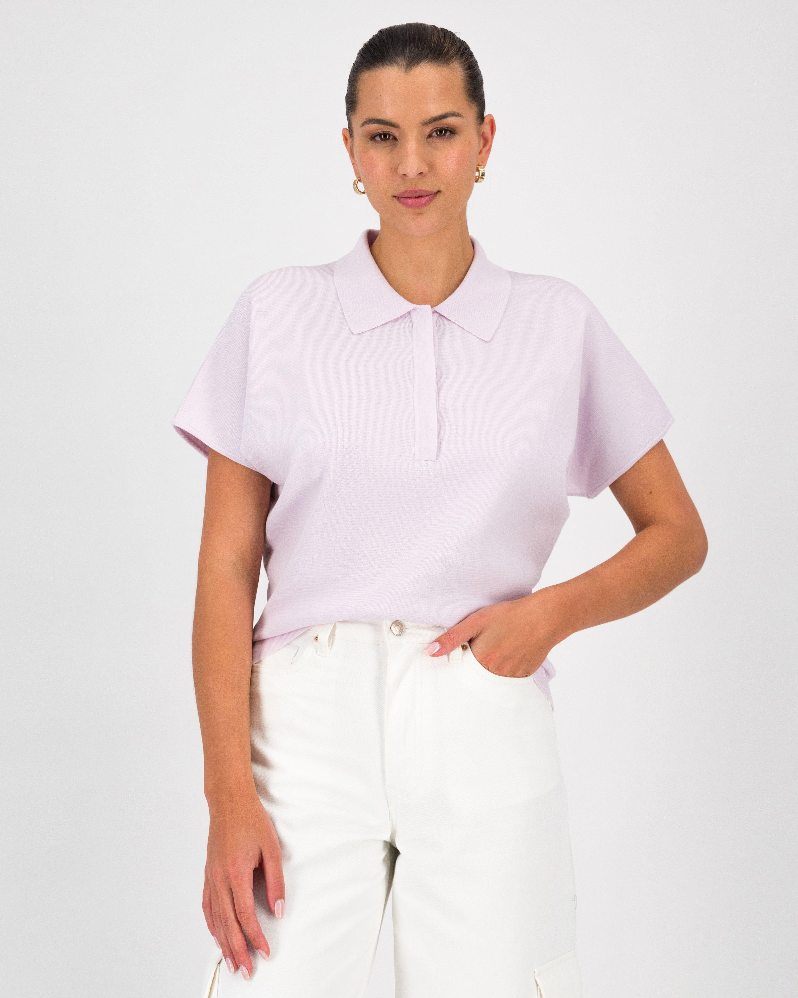 Jeanne Polo Top Set -  Lilac