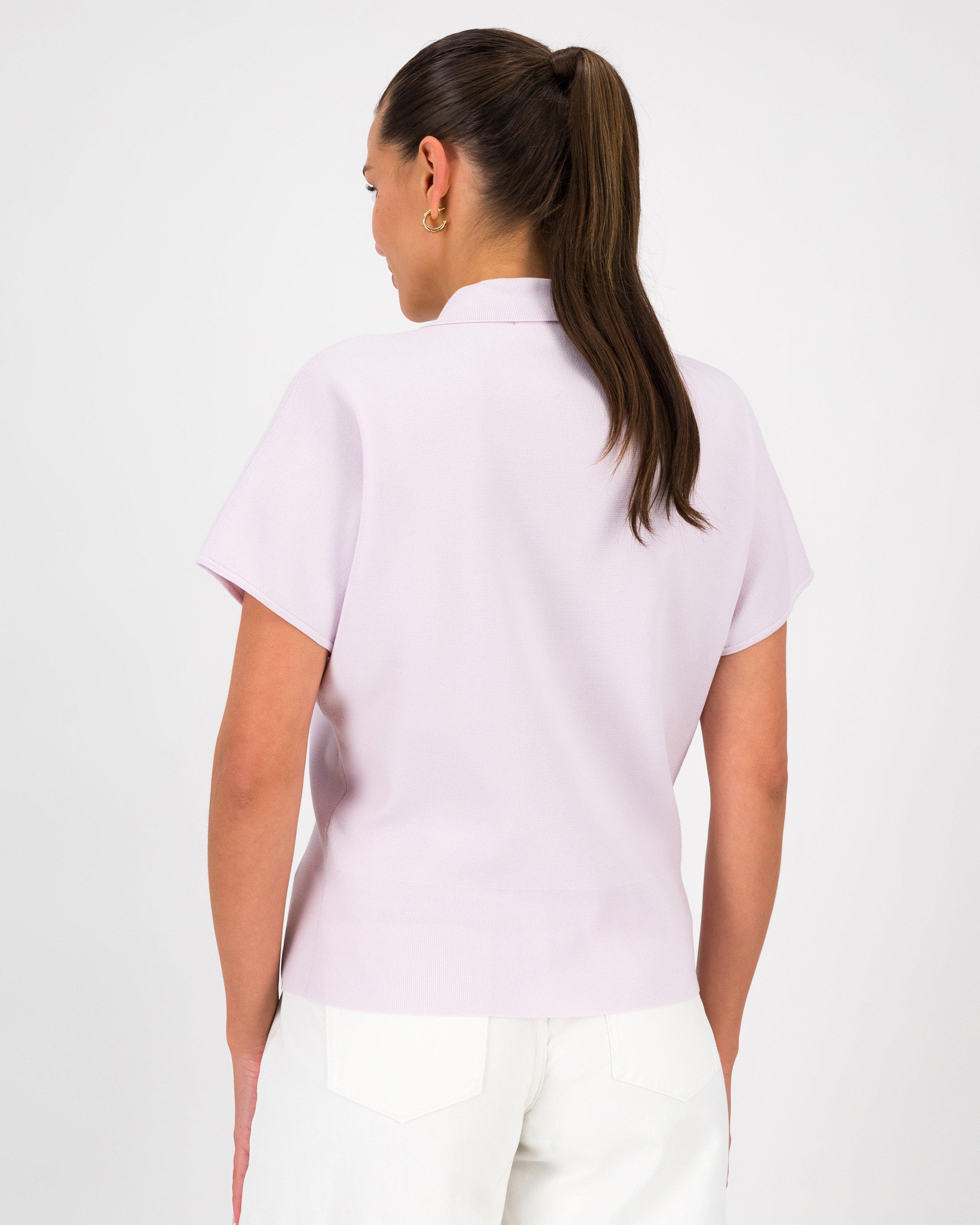 Jeanne Polo Top Set -  Lilac