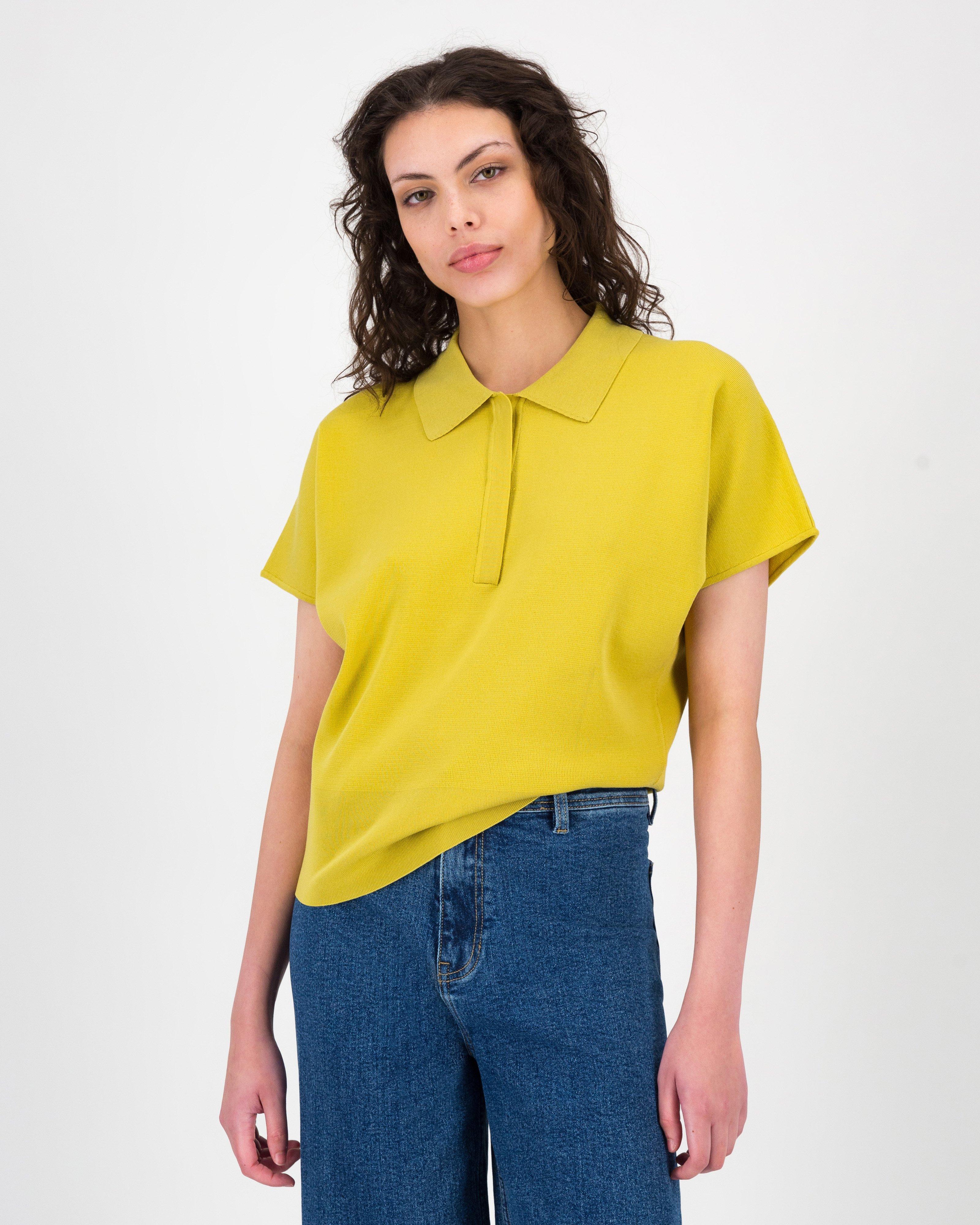 Jeanne Polo Top -  Green